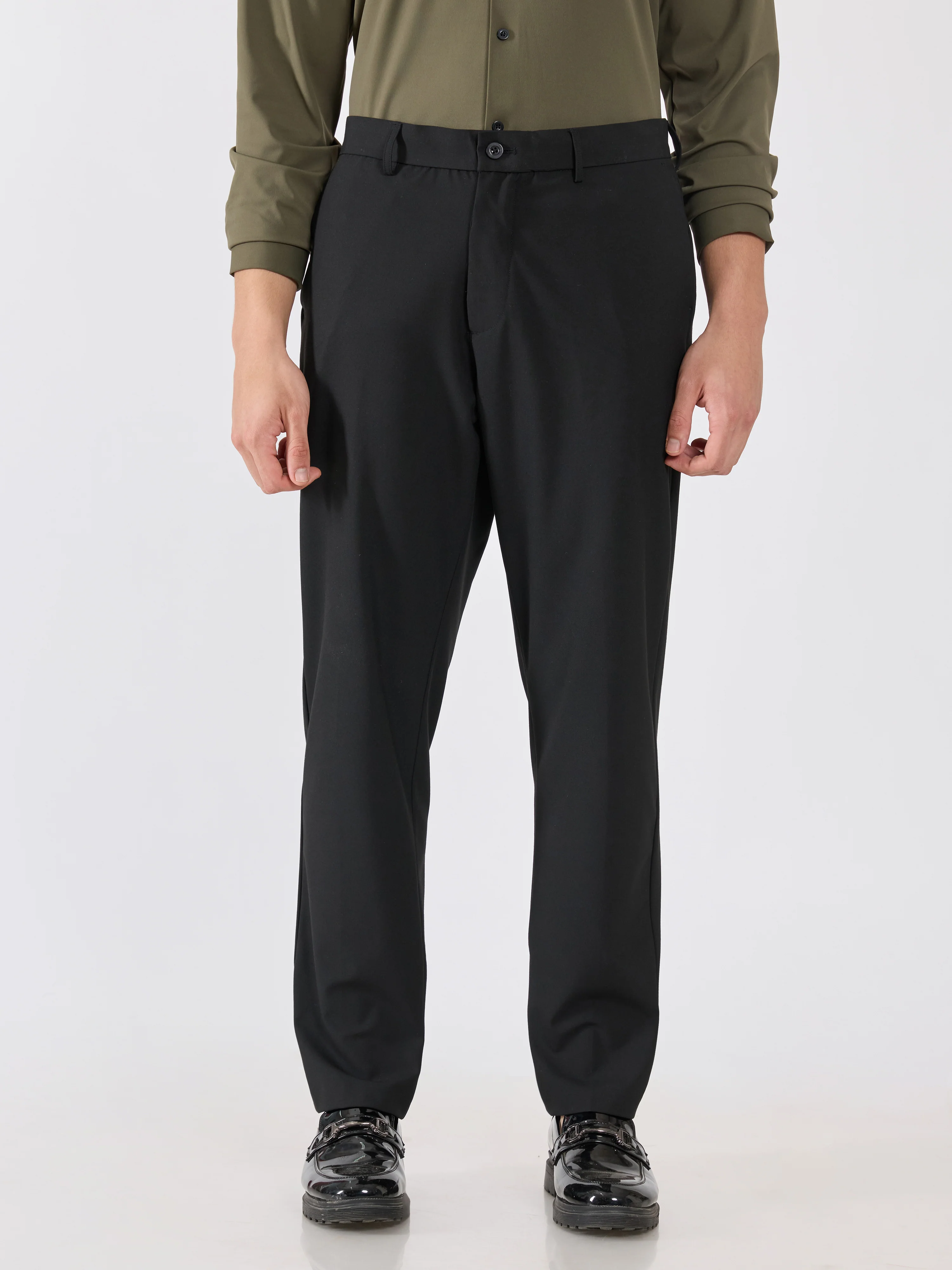 Alista - Slim Fit Formal Pant - Black - Image 3