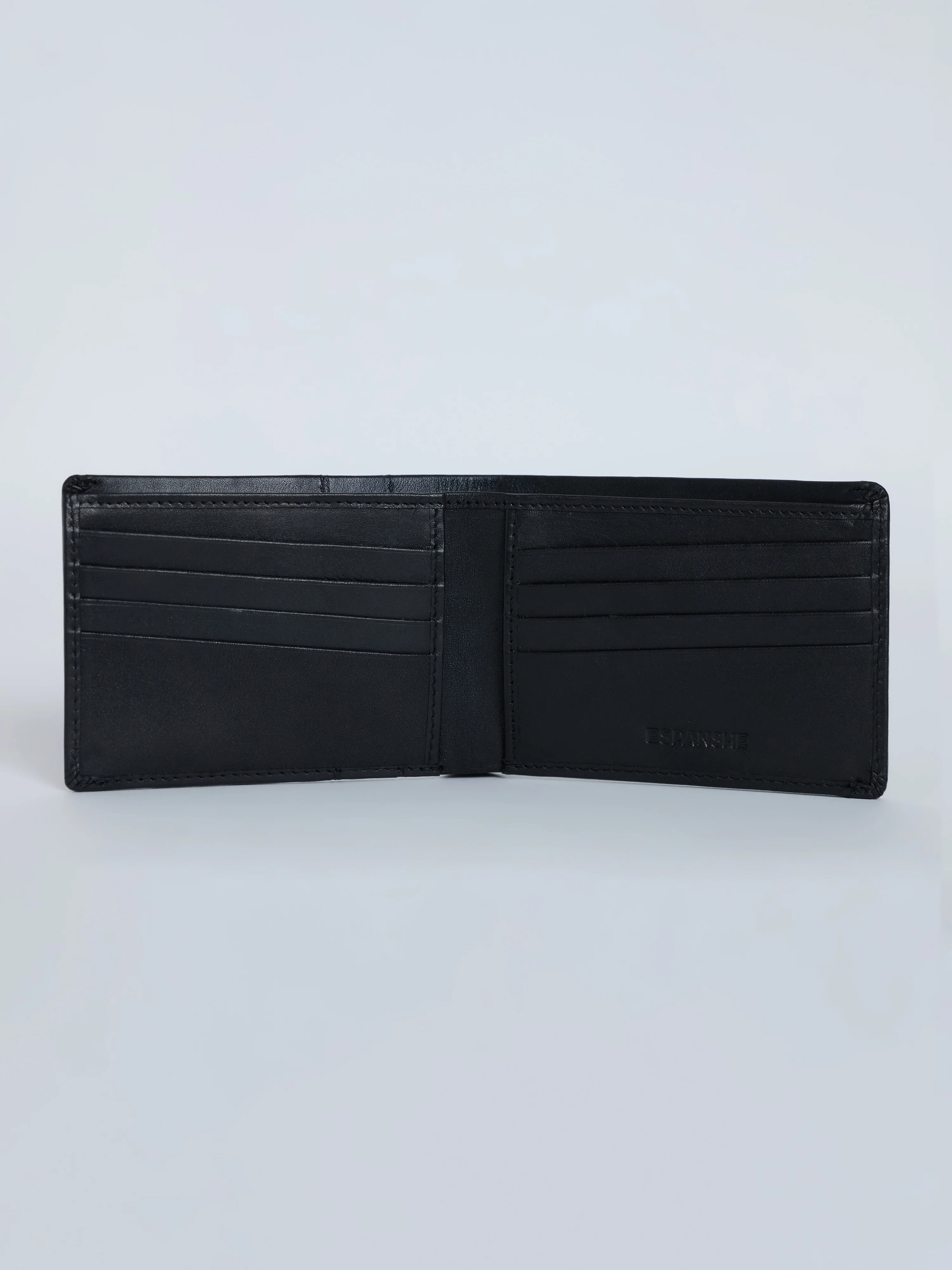 Arctic-3 - Bi-Fold Leather Wallet - Black - Image 2