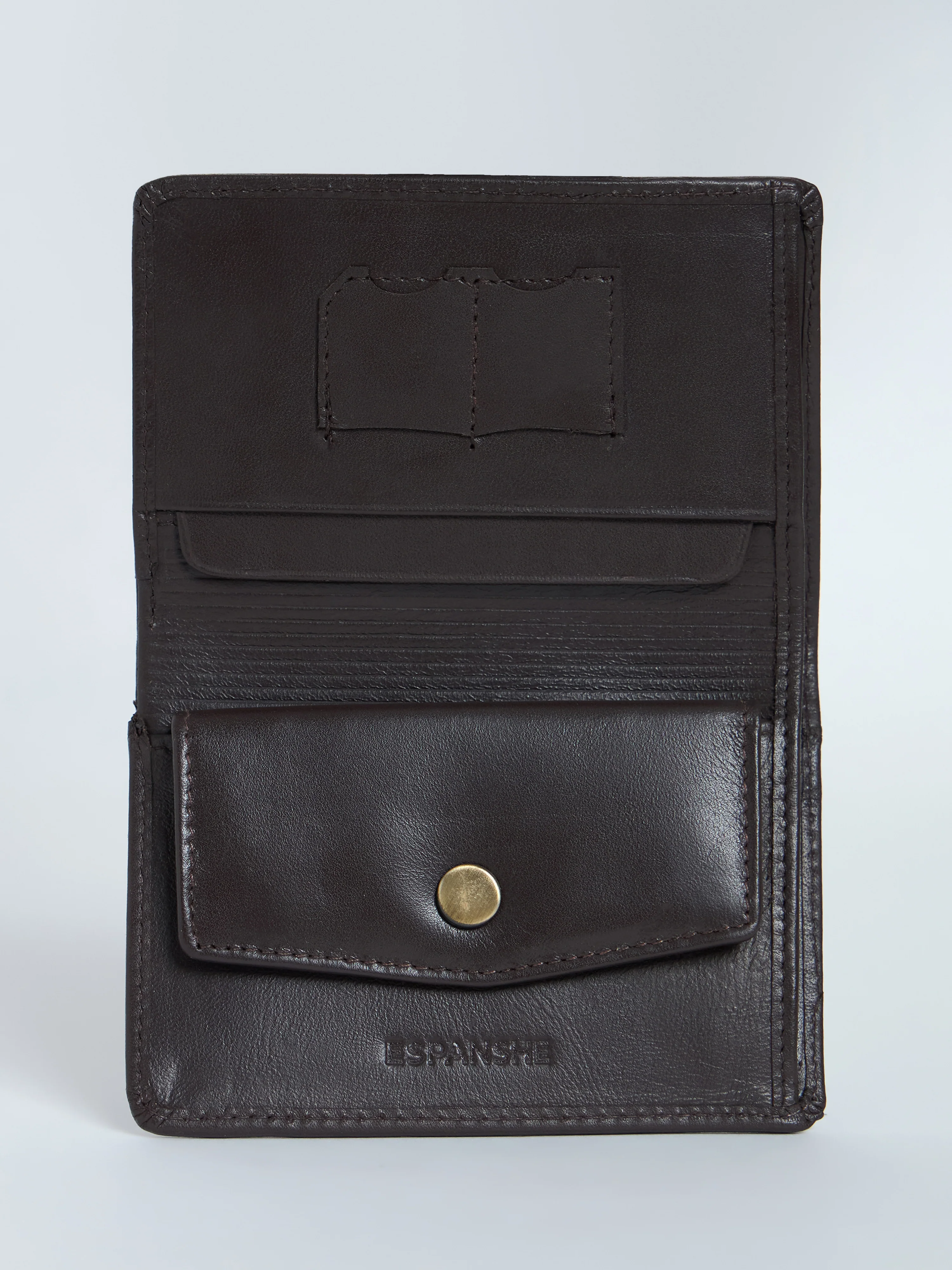 Arctic-8 - Vertical Leather Soft Wallet - Brown - Image 2