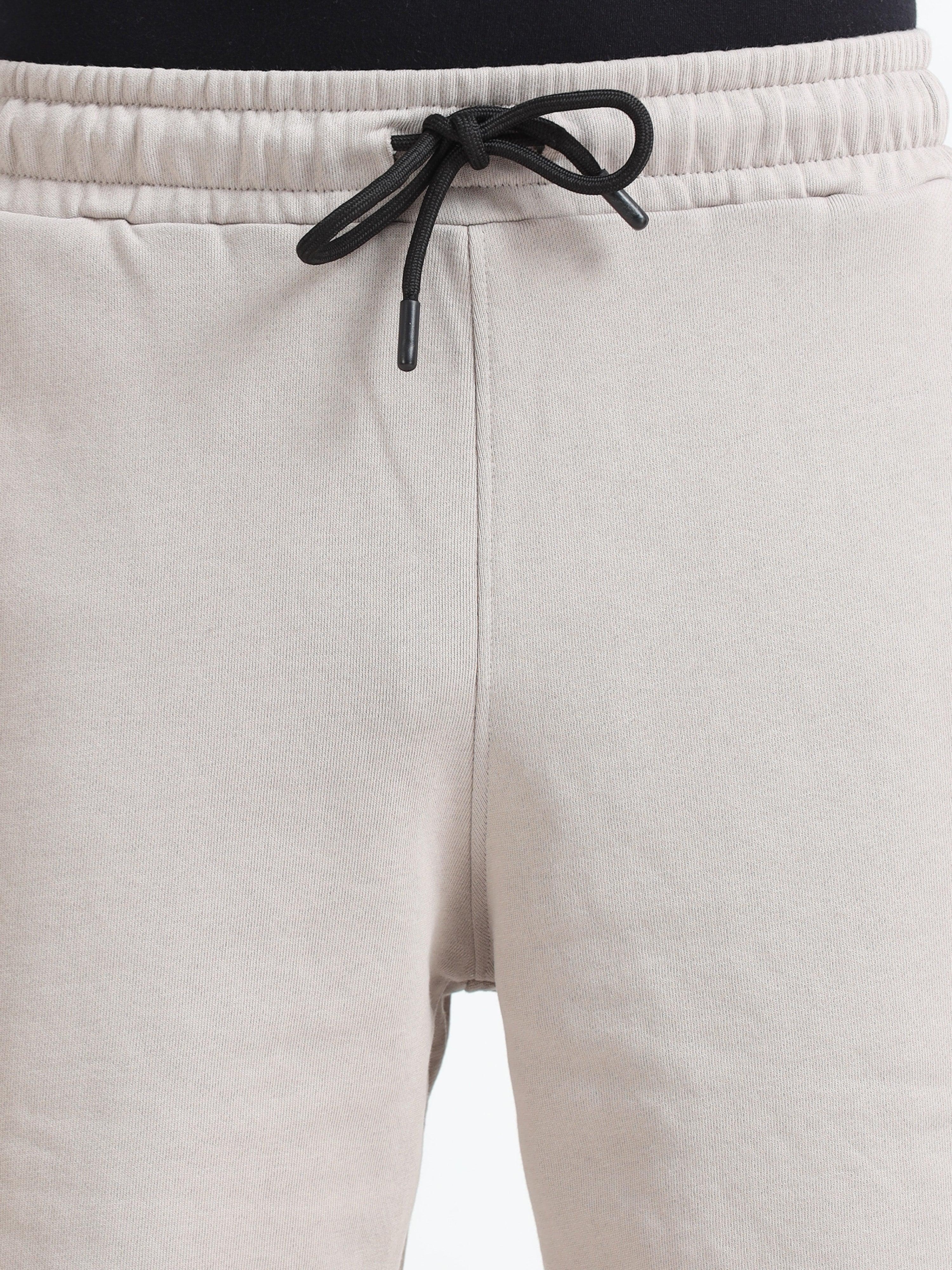 Asheran - Plain Cotton Shorts - Beige - Image 4