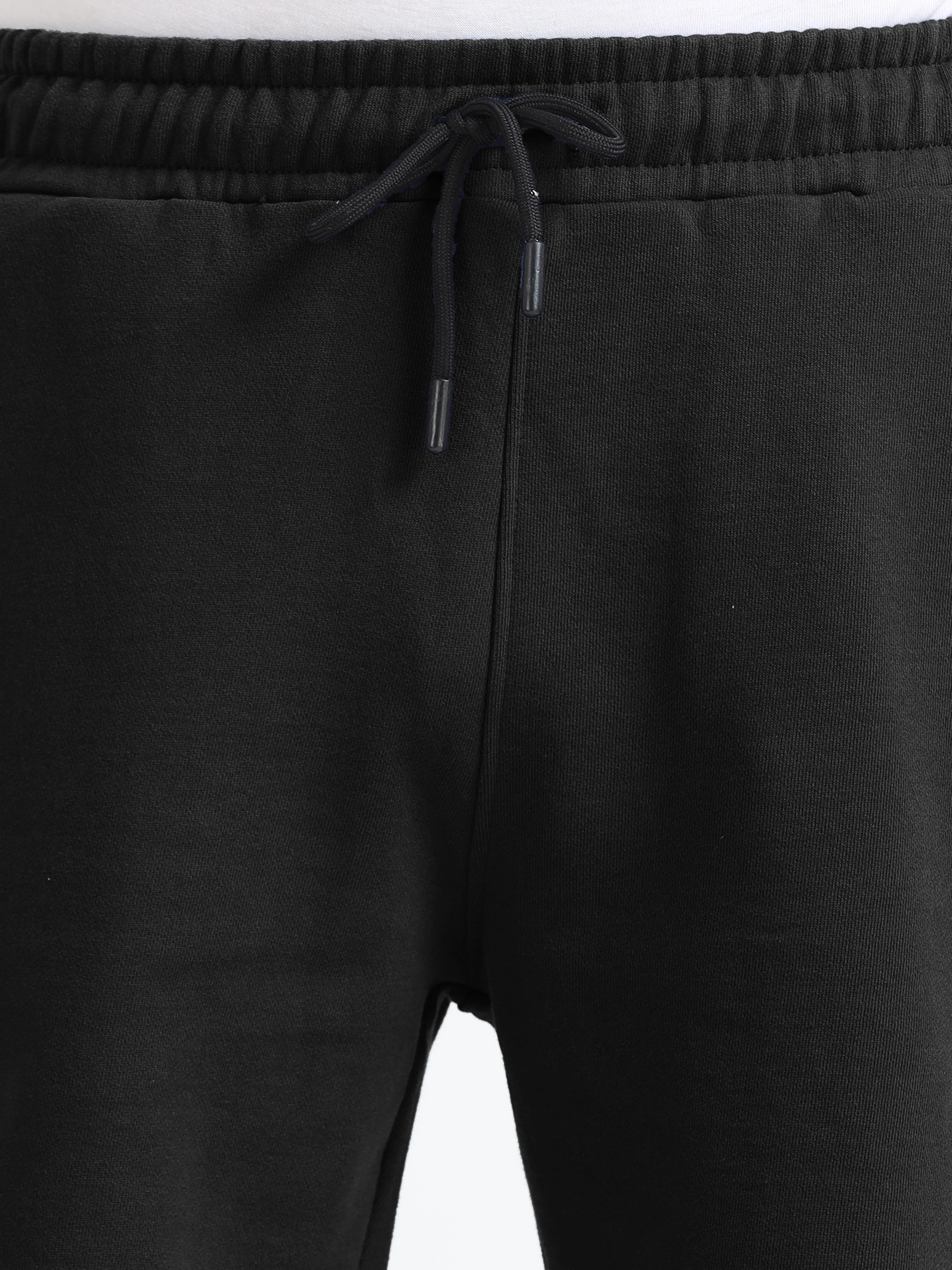 Asheran - Plain Cotton Shorts - Black - Image 4