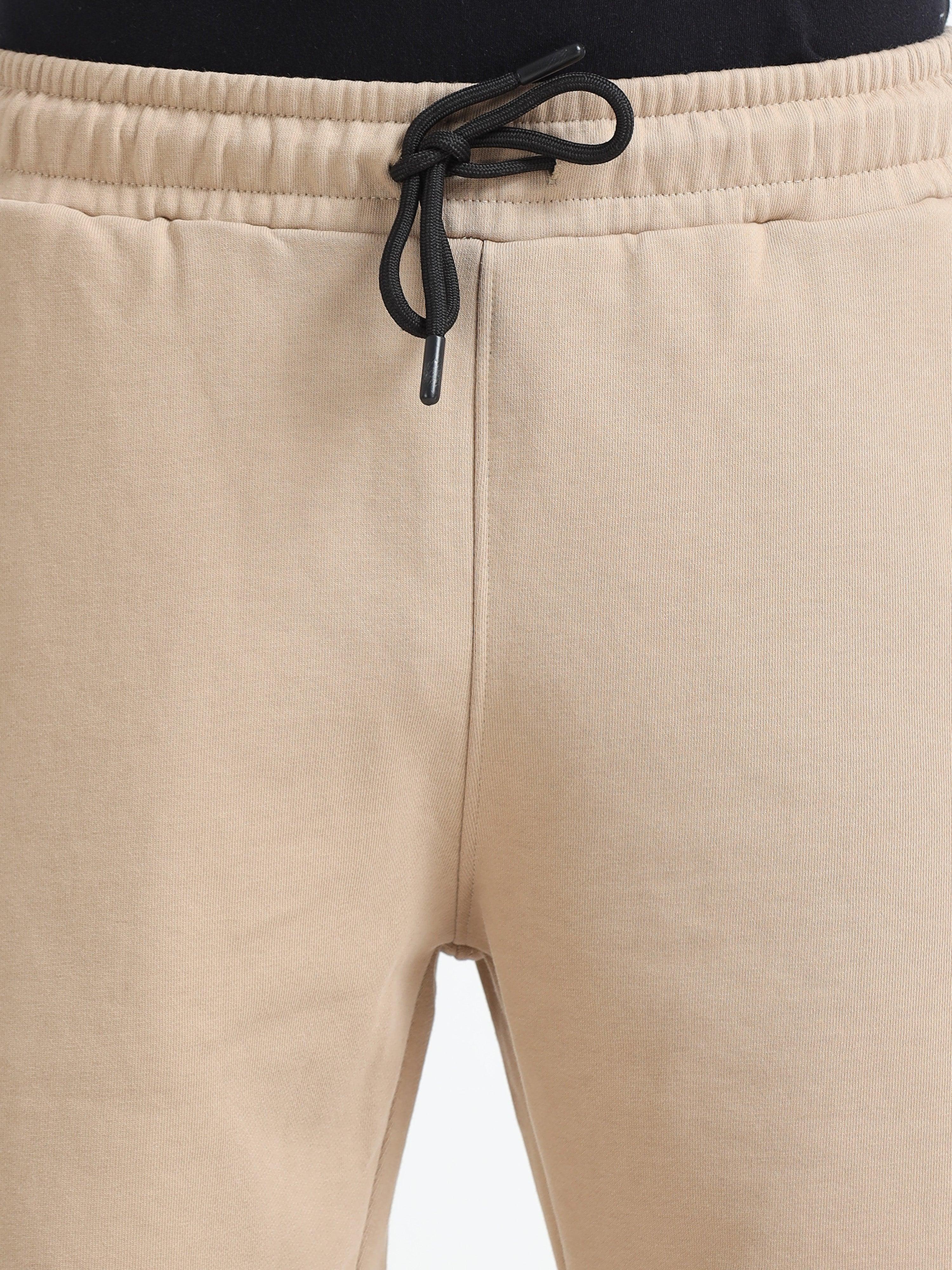 Asheran - Plain Cotton Shorts - Khaki - Image 4