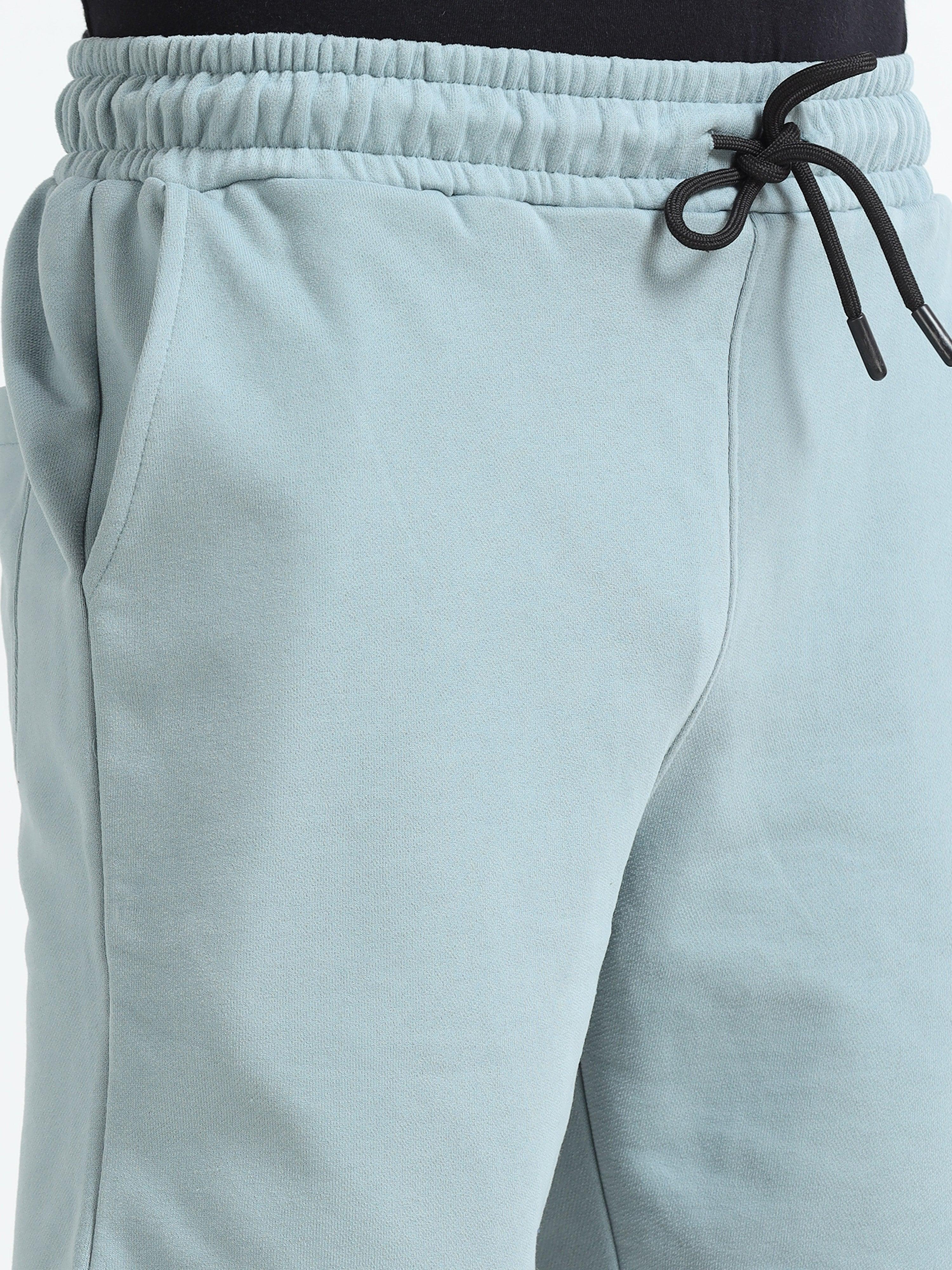 Asheran - Plain Cotton Shorts - Mint Blue - Image 2