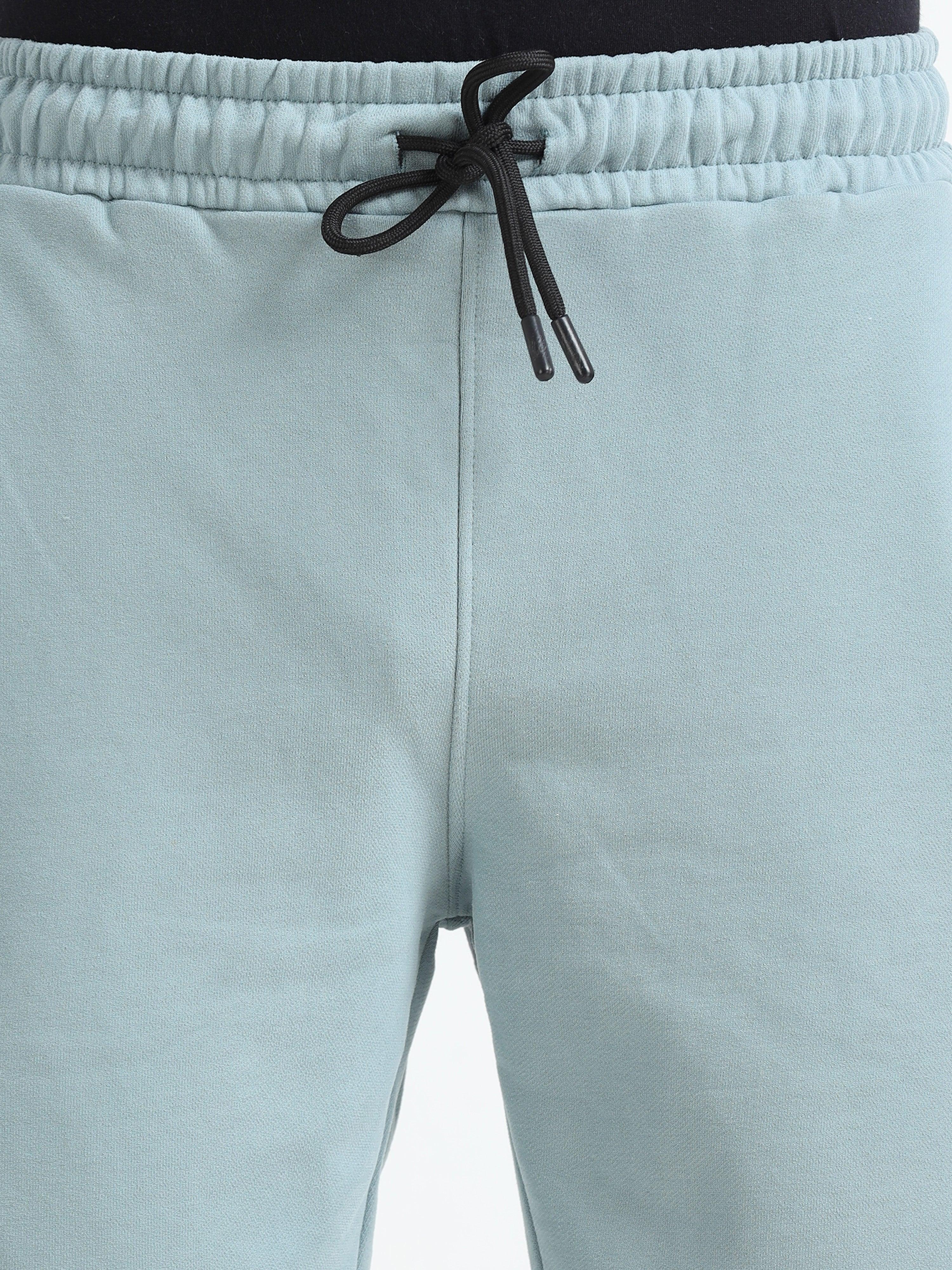 Asheran - Plain Cotton Shorts - Mint Blue - Image 4