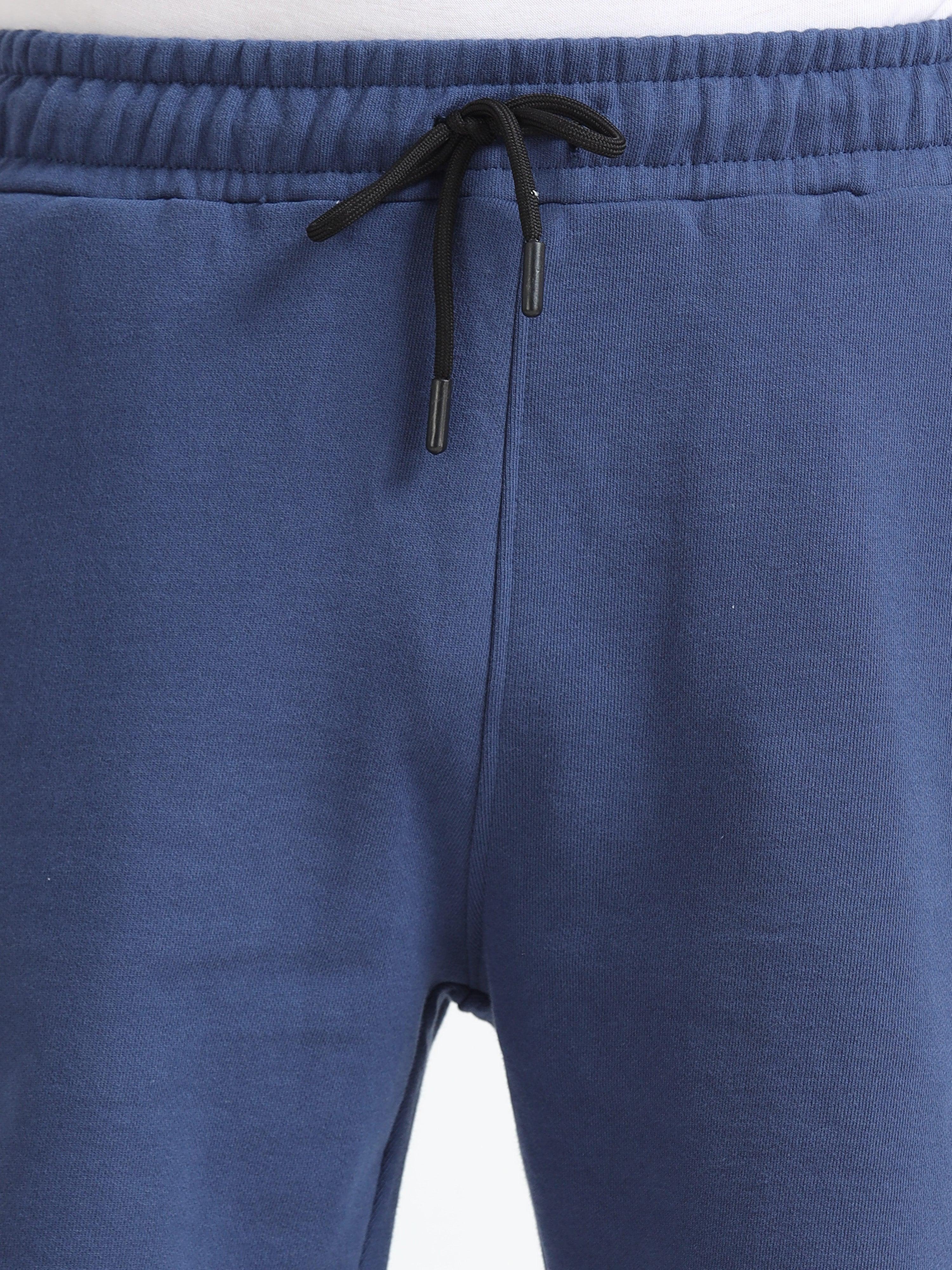 Asheran - Plain Cotton Shorts - Navy Blue - Image 4