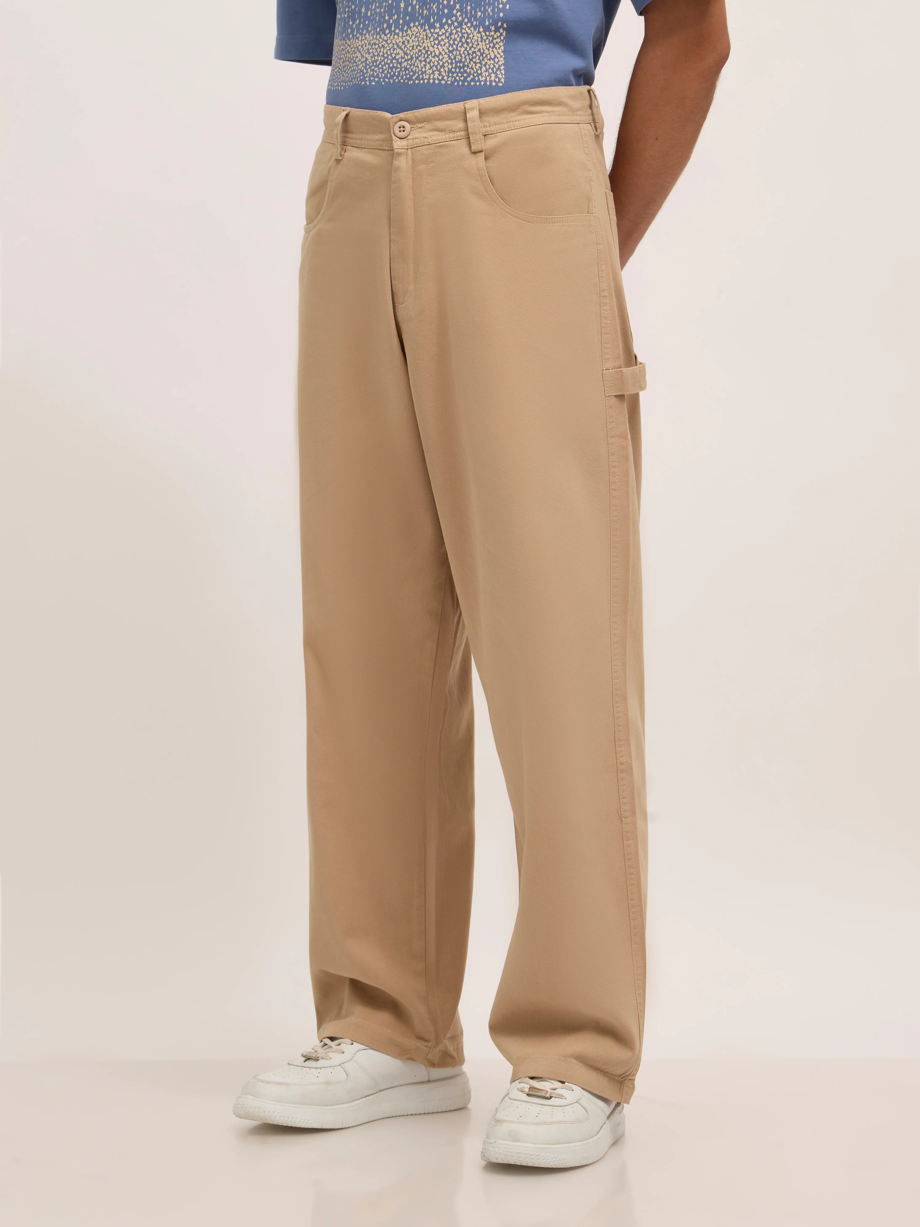 Bentley - Super Baggy Cargo Pant - Cream - Image 3