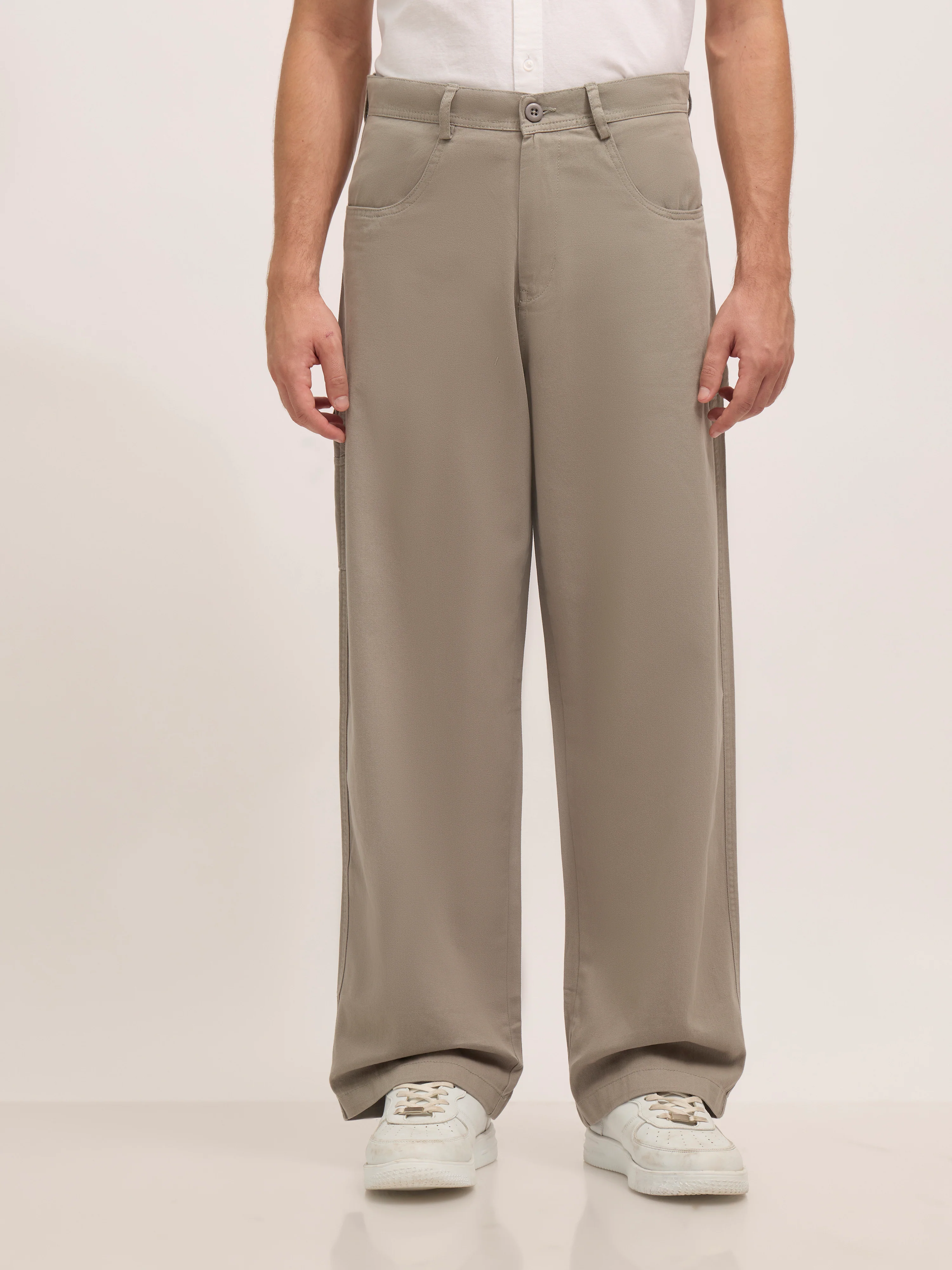 Bentley - Super Baggy Cargo Pant - Light Grey