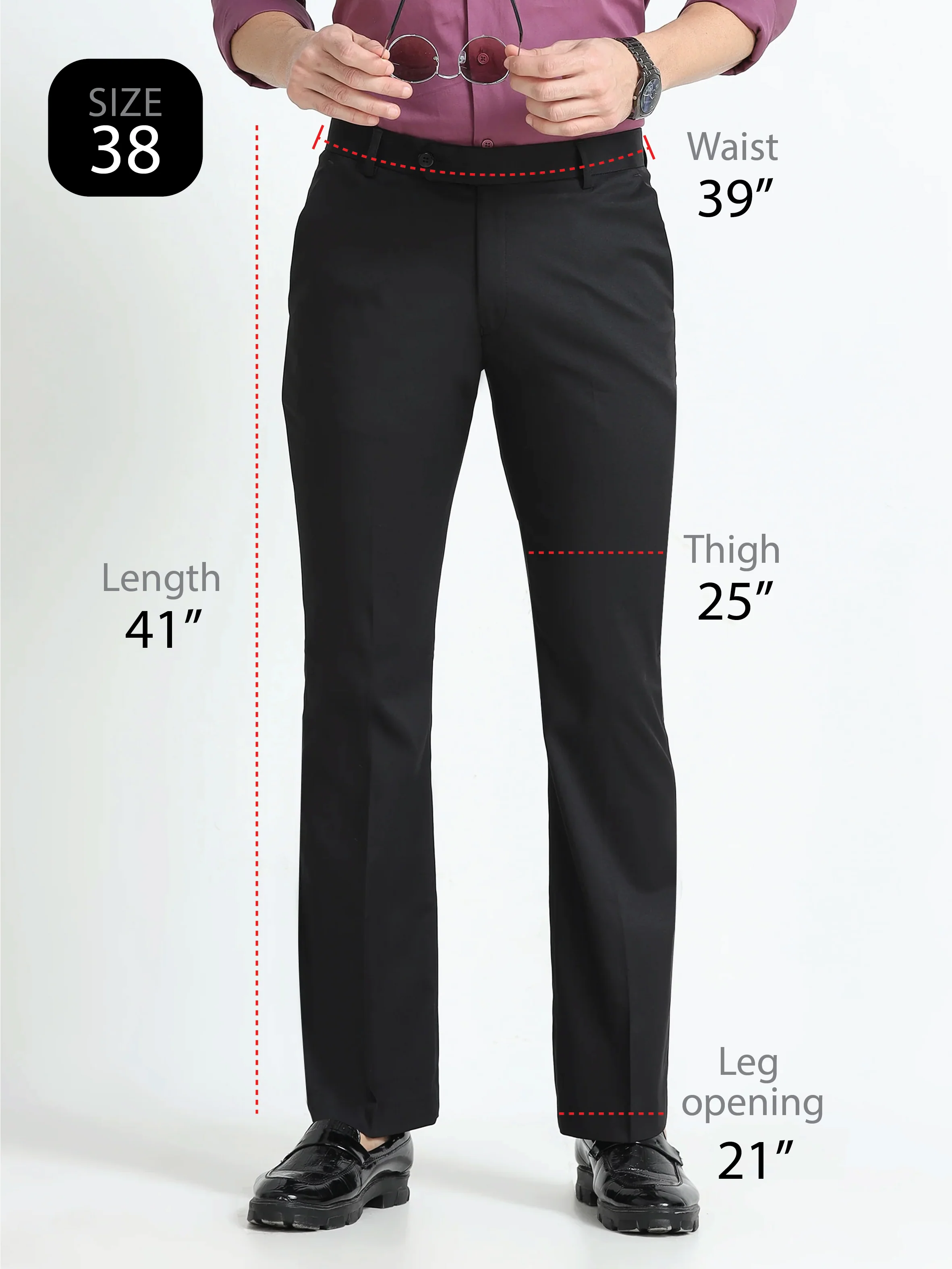 Wee 2.0 - Bootcut Formal Pant - Black - Image 14