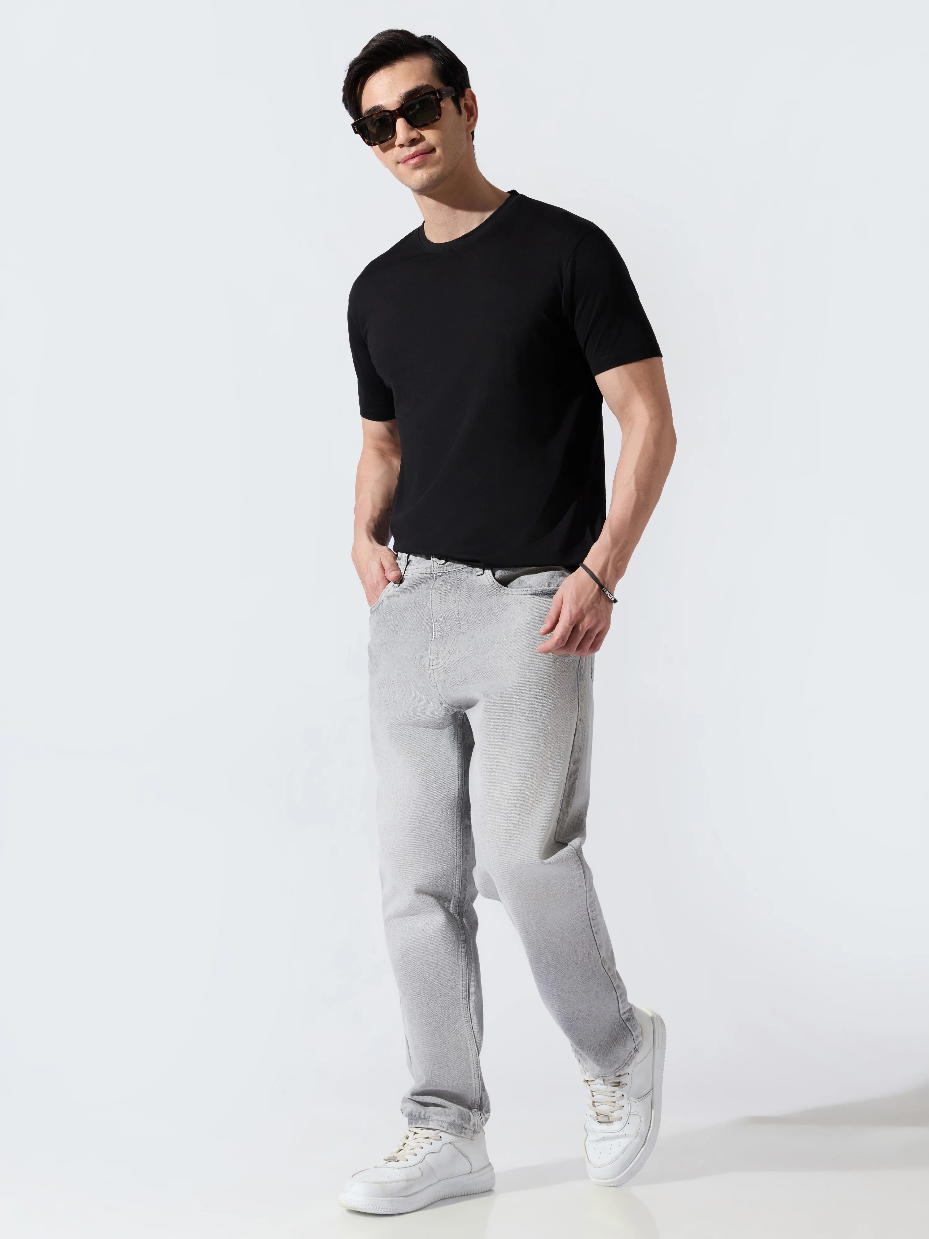 Buffer - Crop Fit Jeans - Grey - Image 2