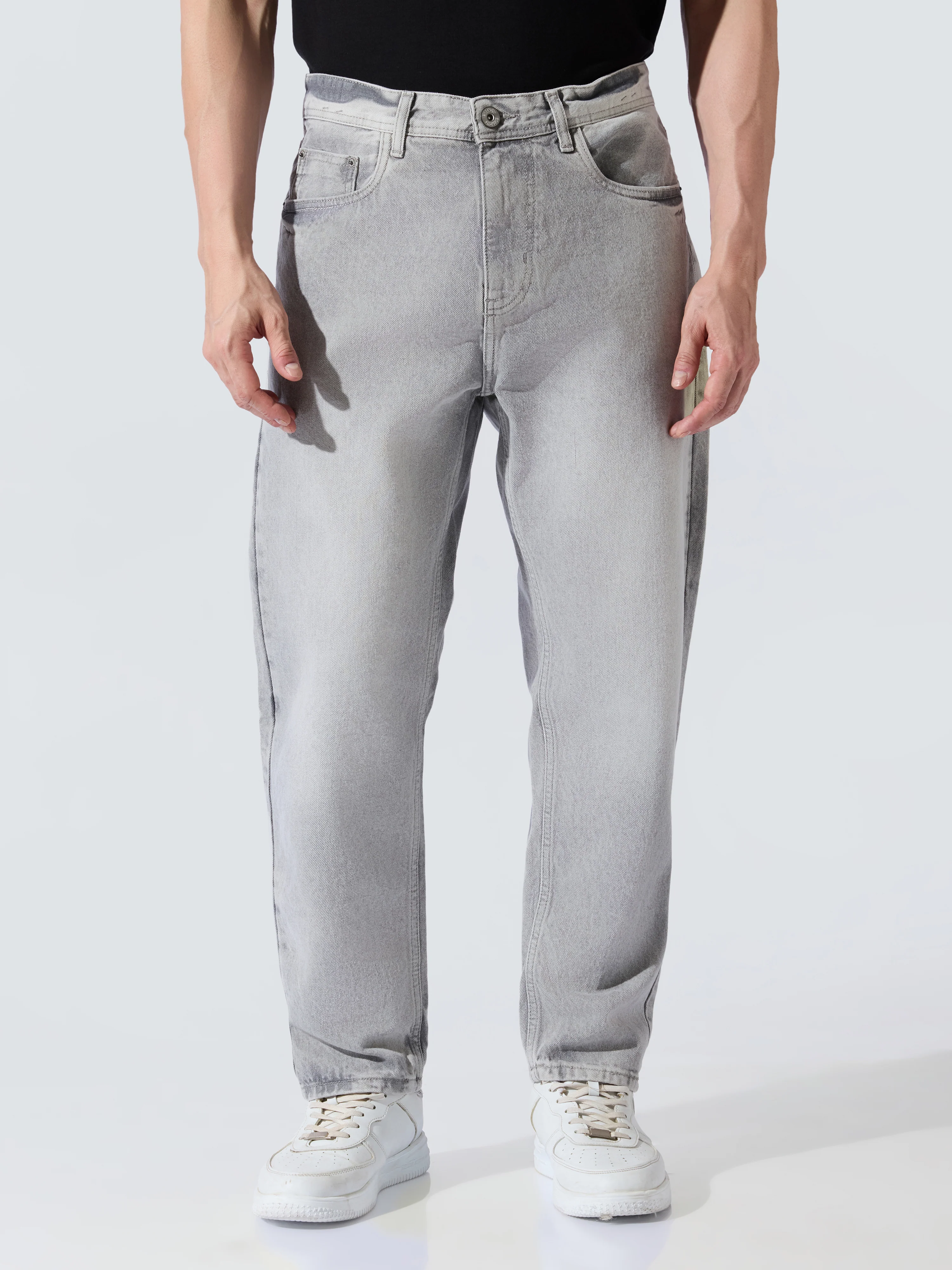 Buffer - Crop Fit Jeans - Grey - Image 4