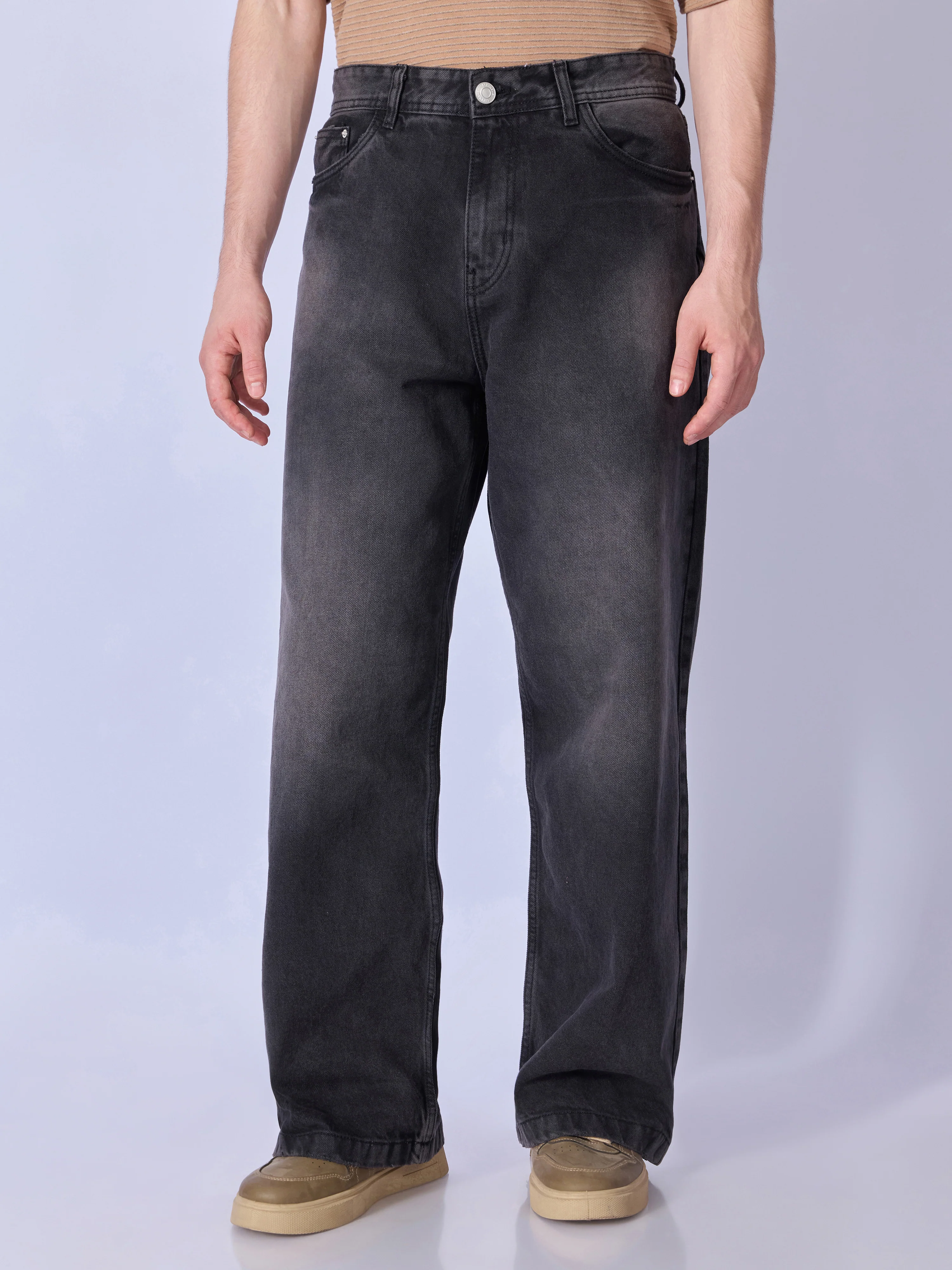 Clay - Wide Fit Jeans - Black Shade - Image 4