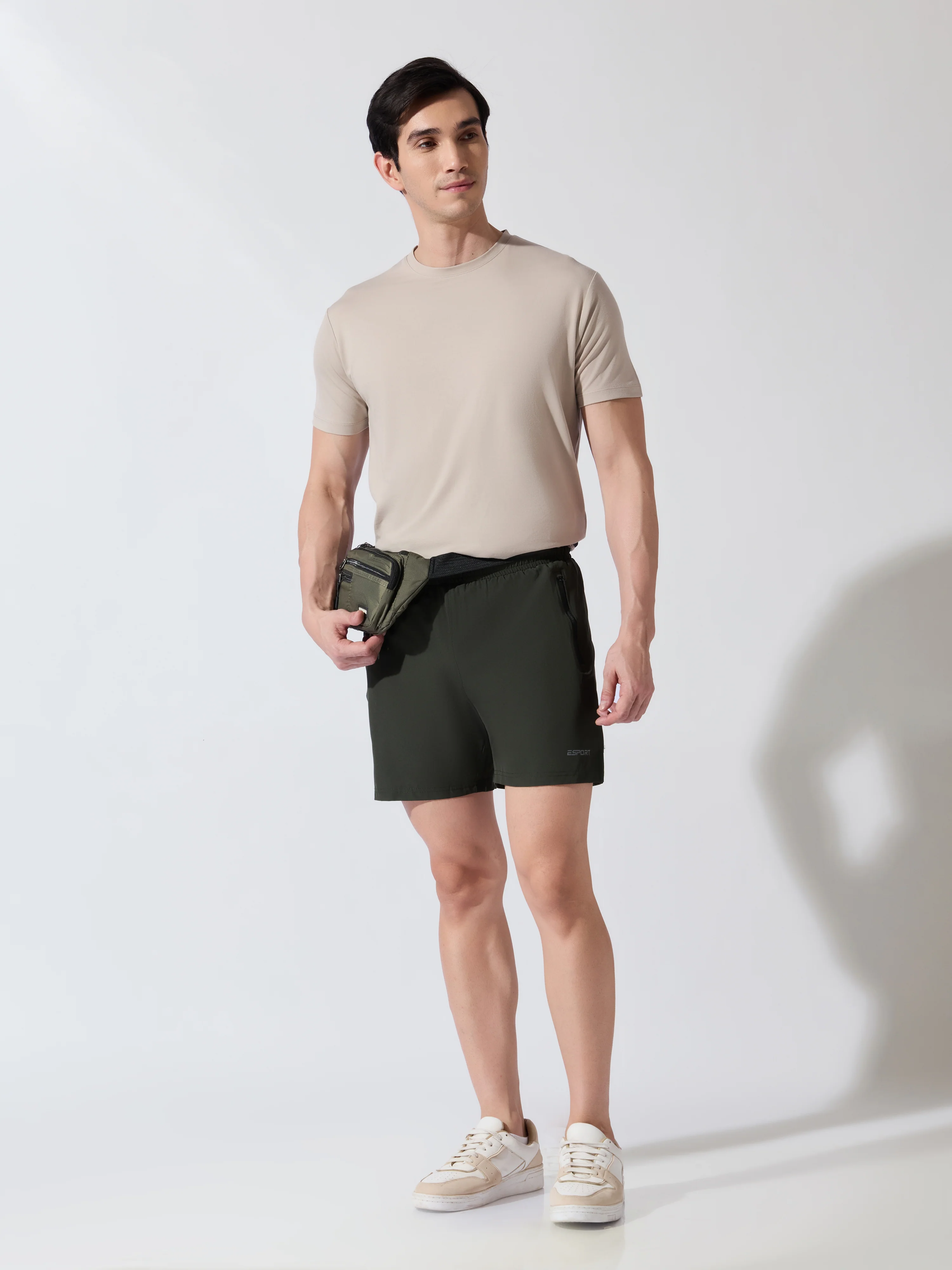 Core - Dark Green NS Sports Shorts - Image 2