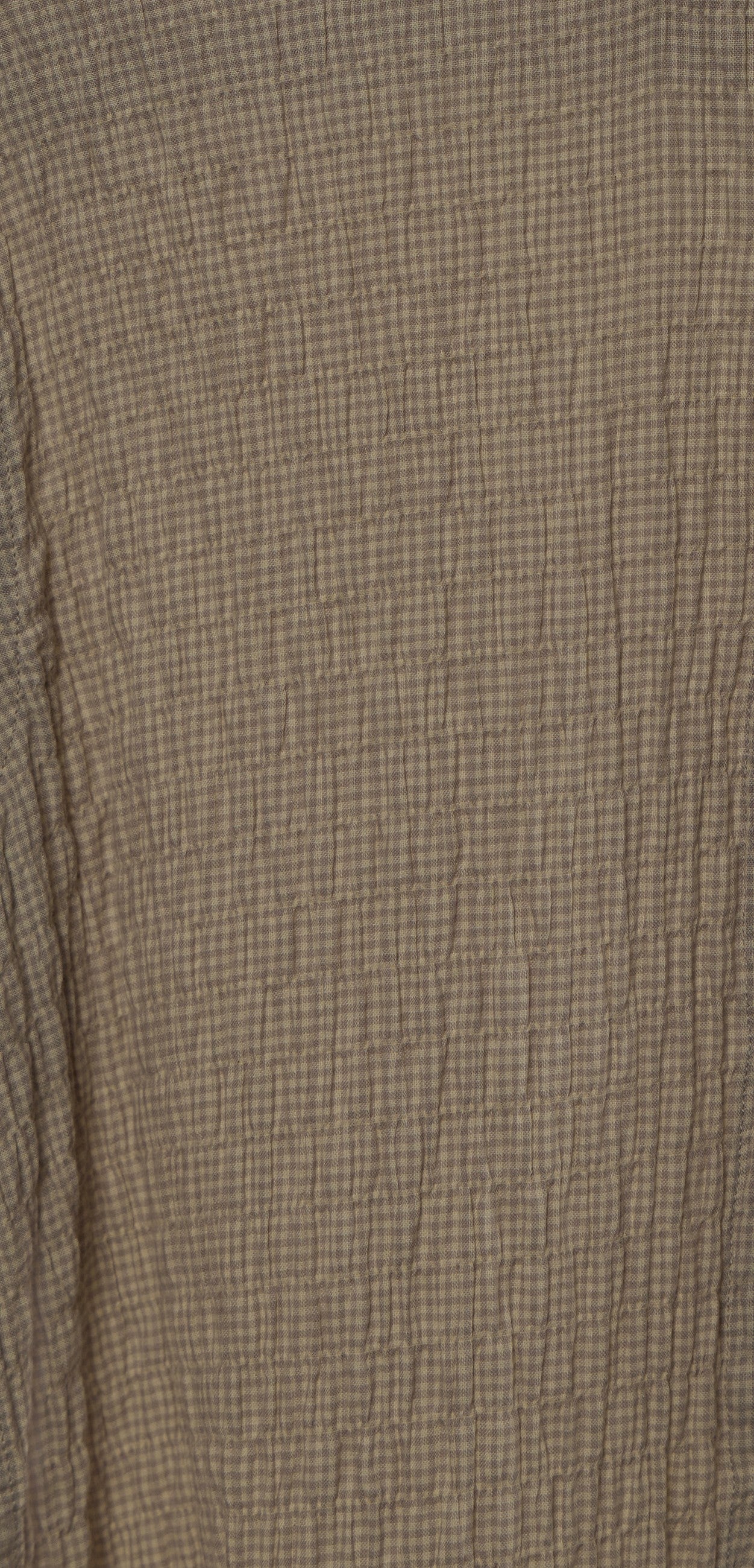 Dashiell - Crinkled Checked Shirt - Cream - Image 5