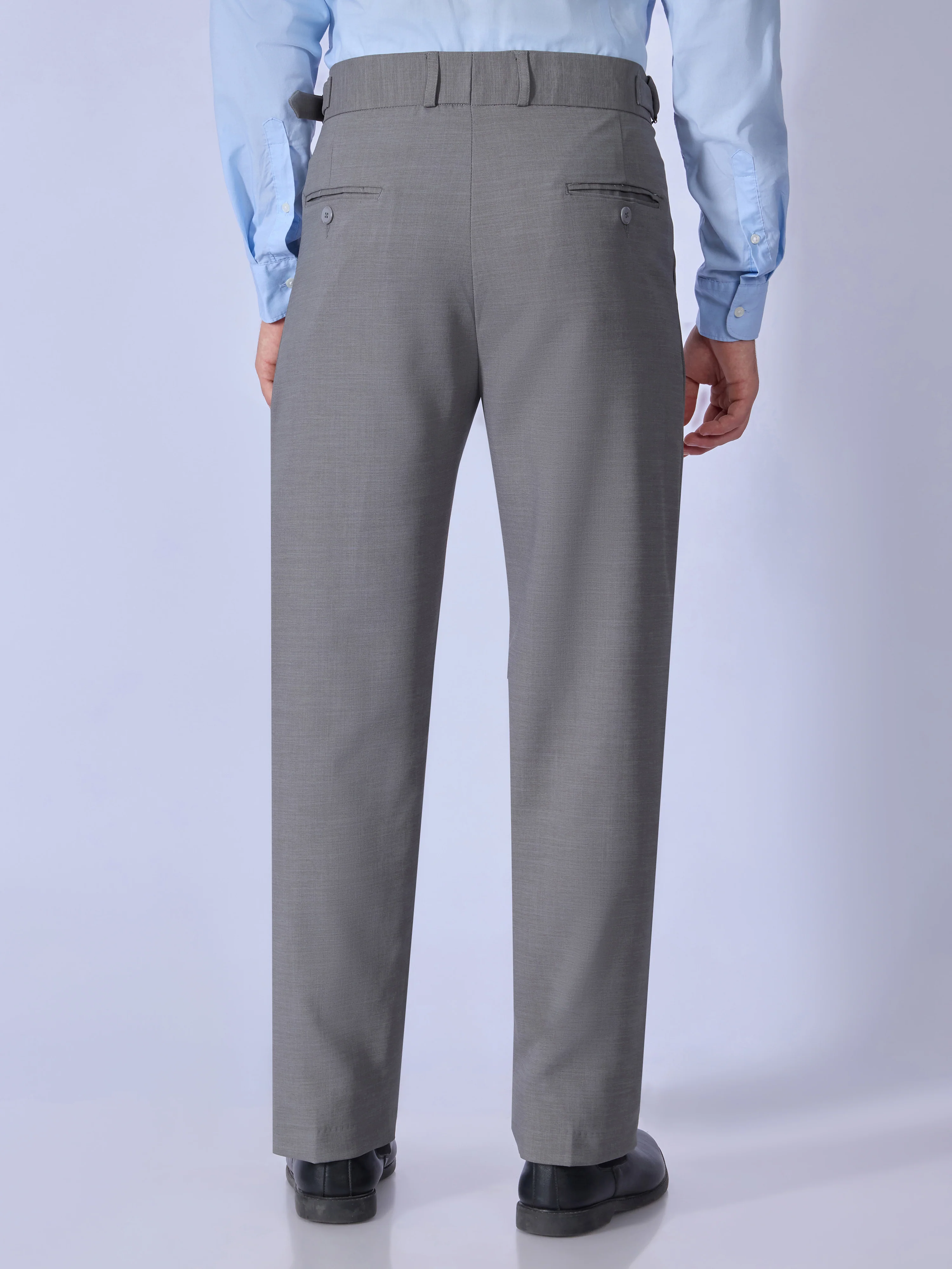 Dora - Straight Fit Gurkha Pant - Dark Grey - Image 5