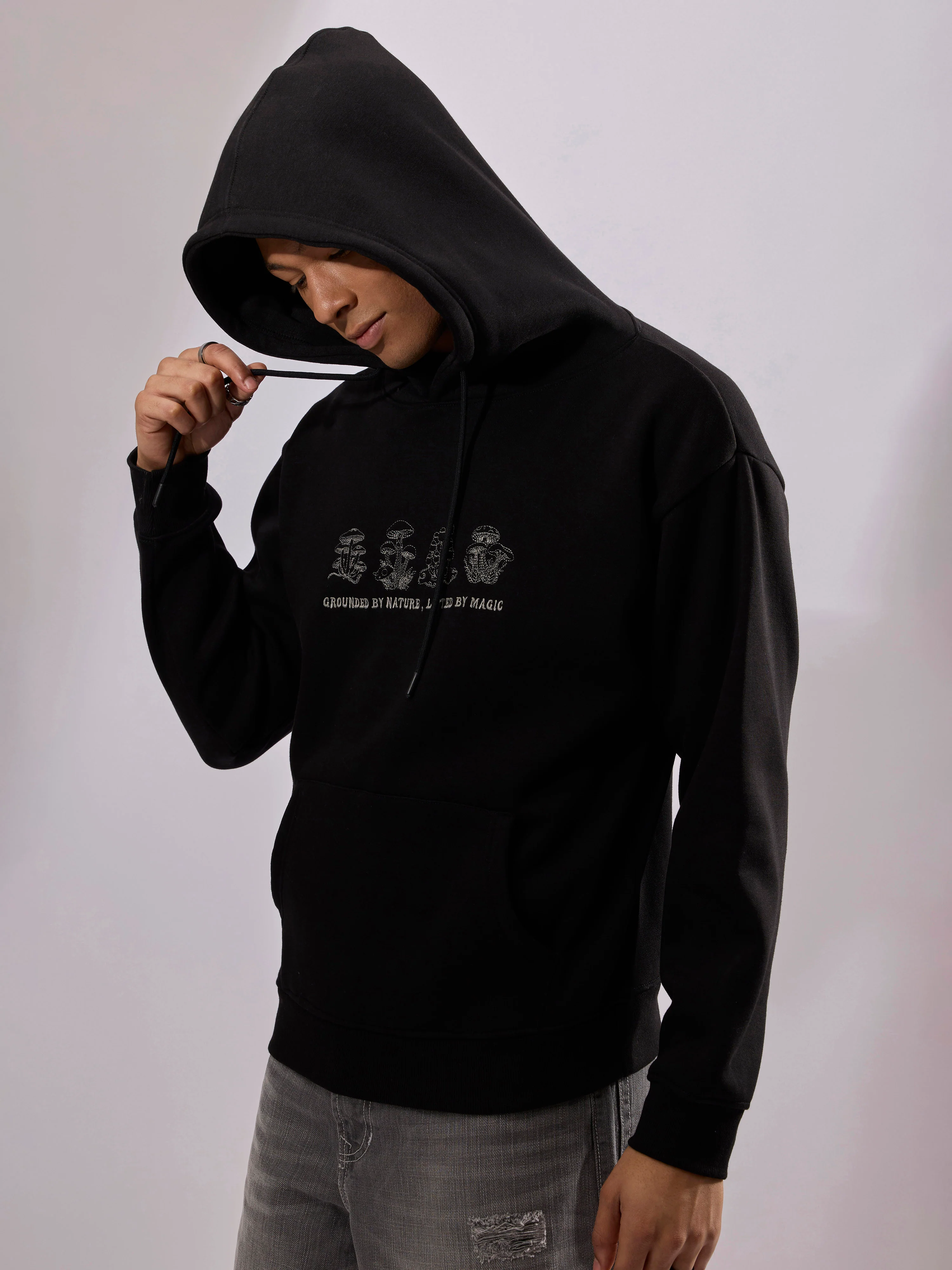 Drift - Printed Hoodie - Black - Image 4