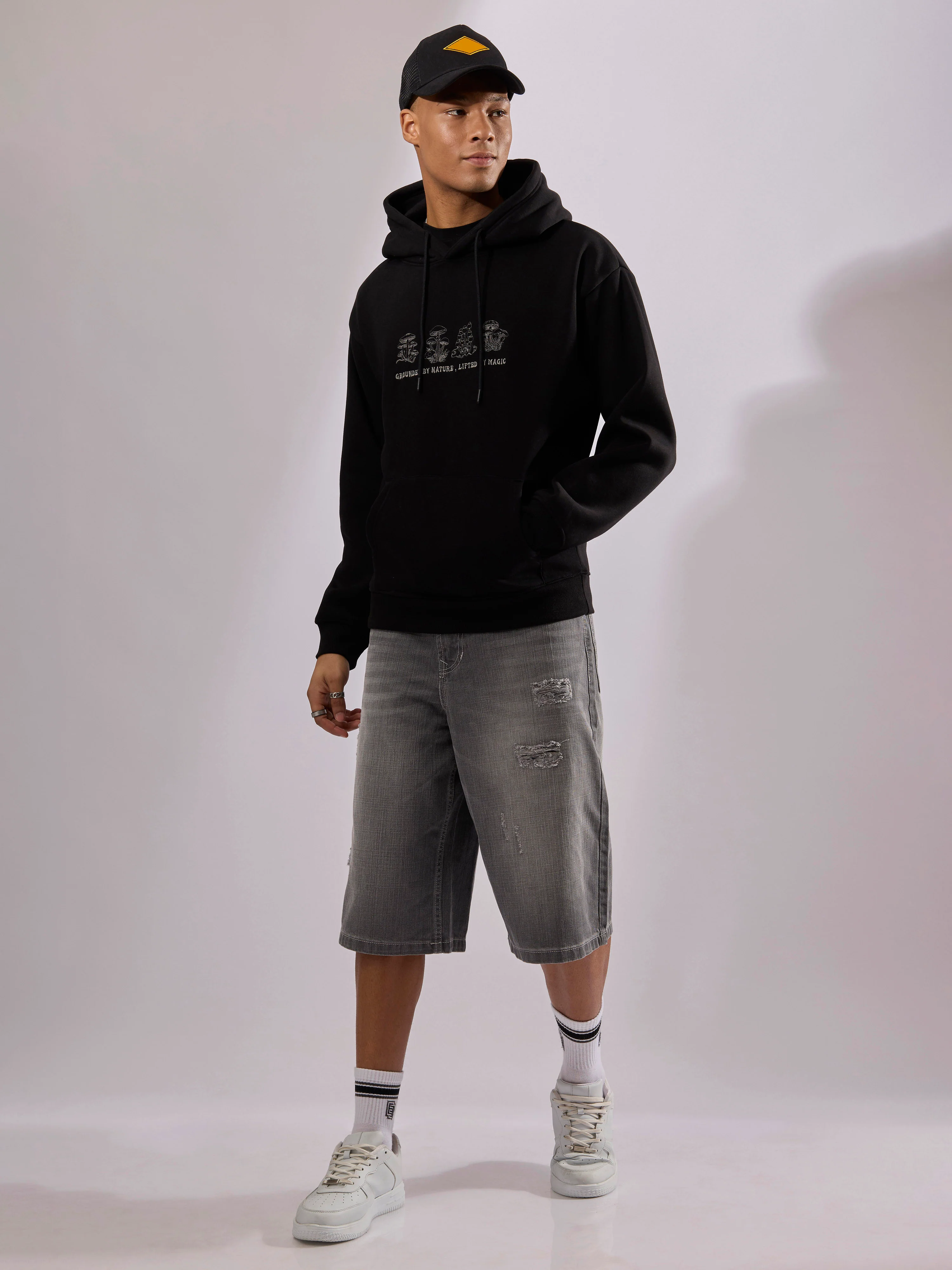 Drift - Printed Hoodie - Black - Image 5
