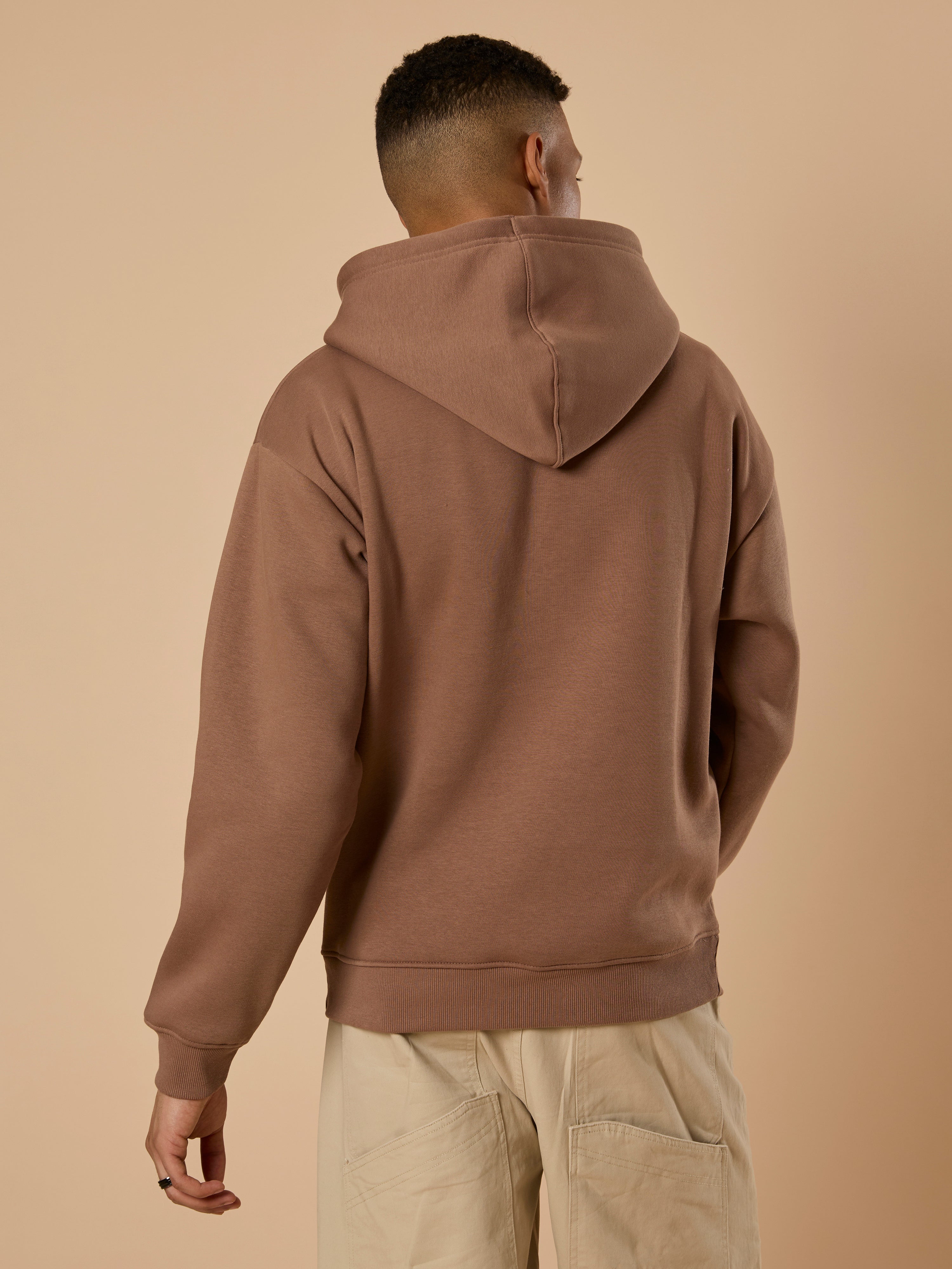 Drift - Printed Hoodie - Light Brown - Image 6
