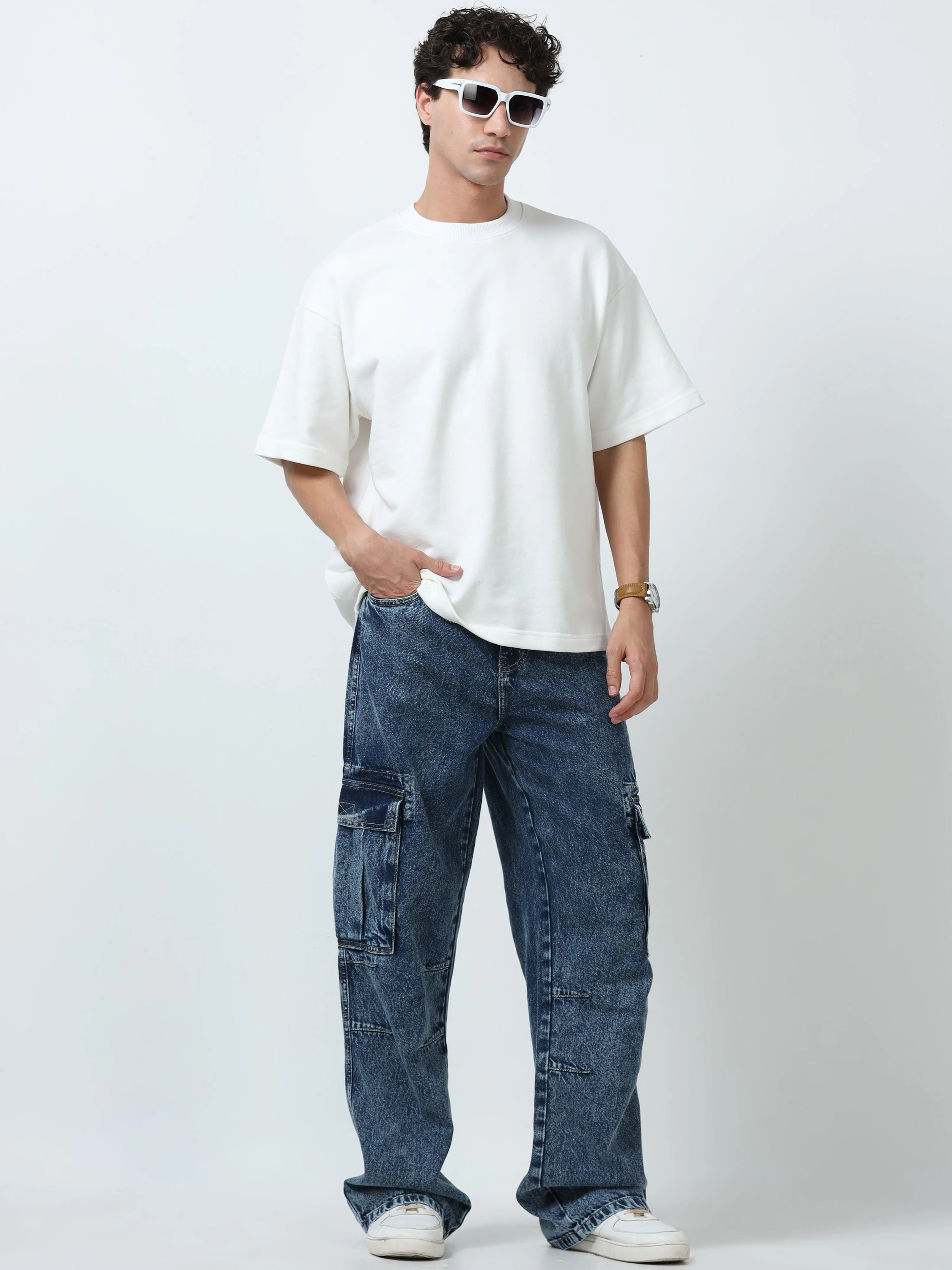 Elowen - Oversize Round neck T Shirt  - Off white - Image 5