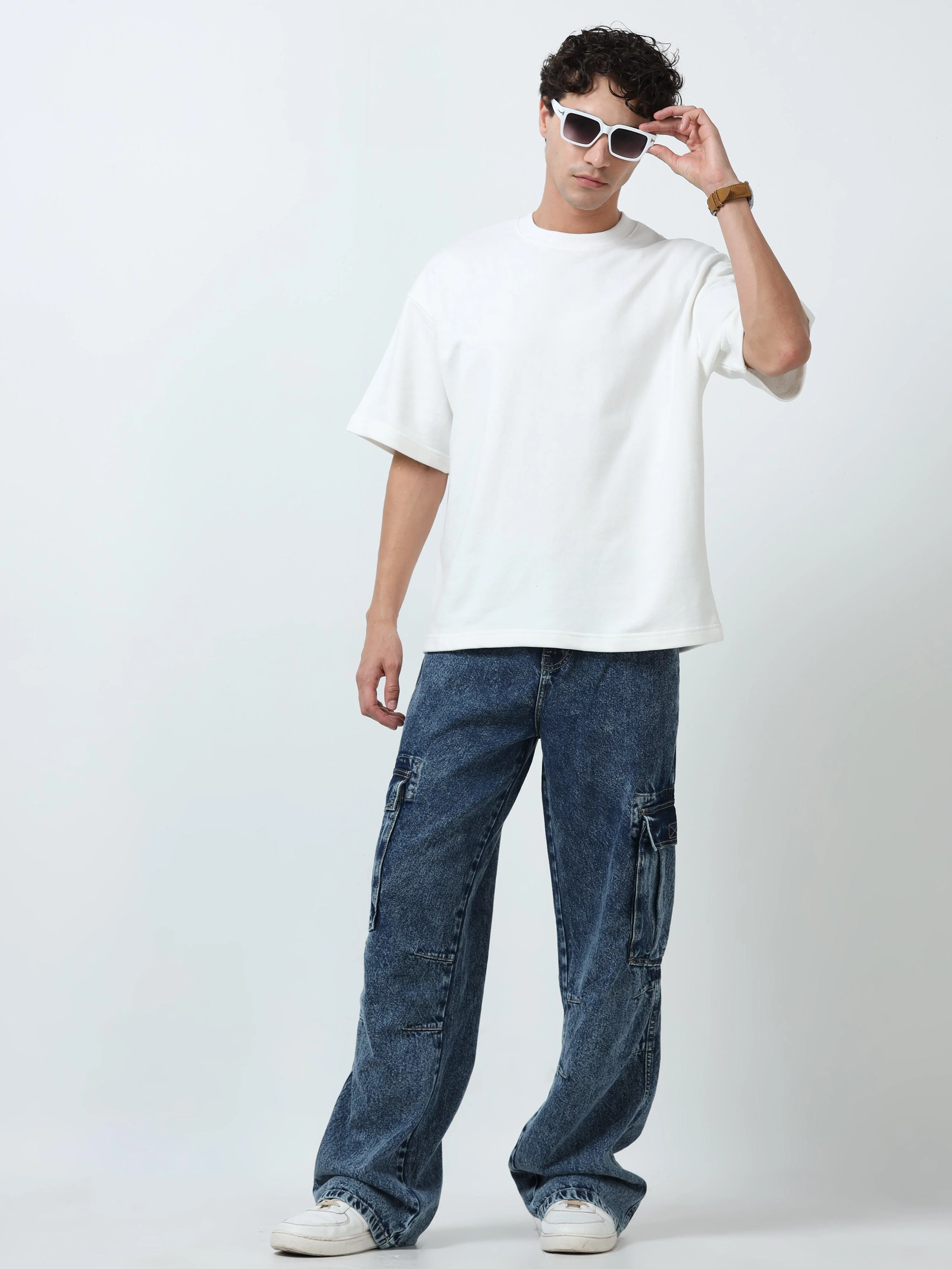 Elowen - Oversize Round neck T Shirt  - Off white - Image 6