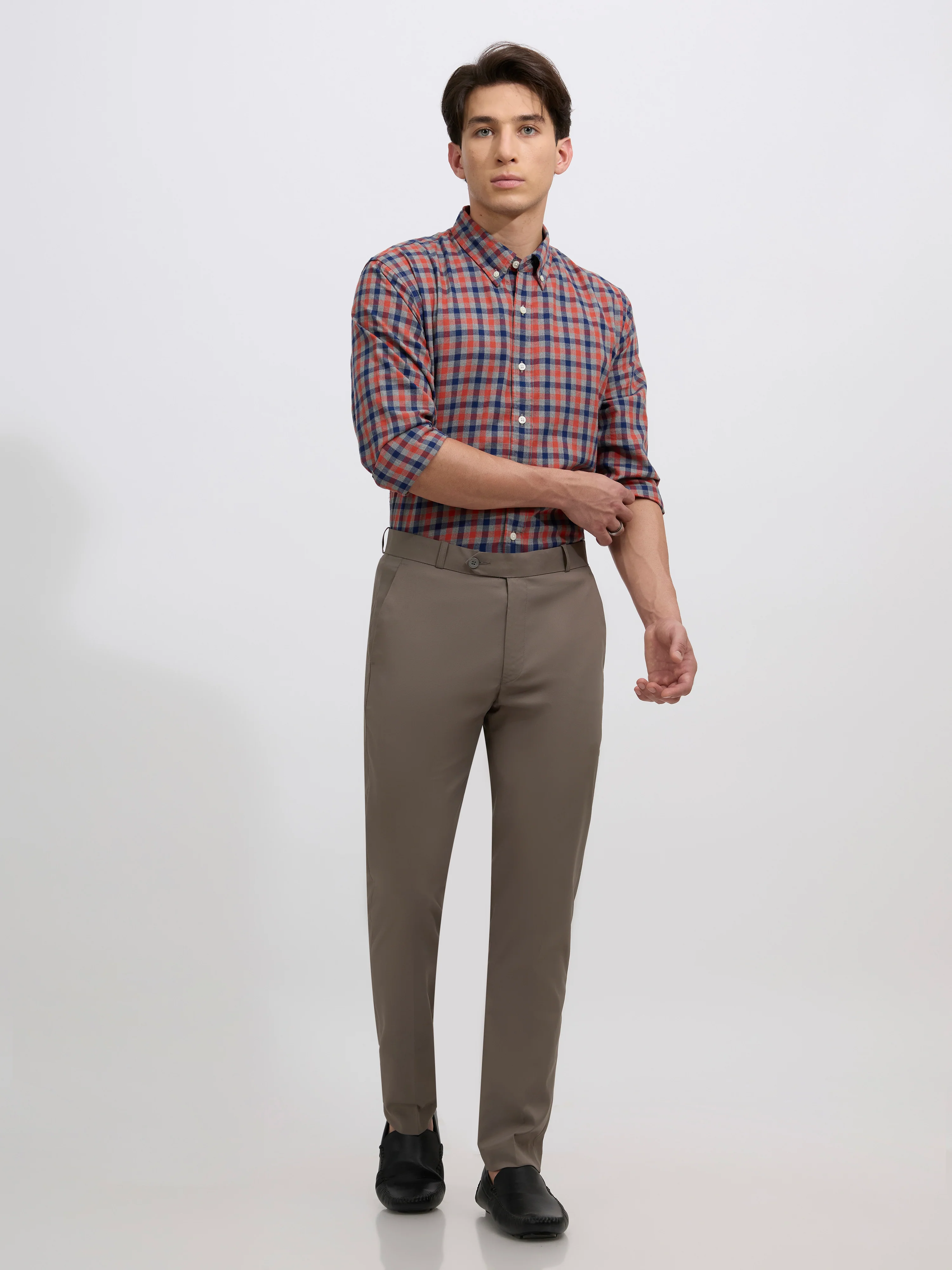 Falcon - Skinny fit Formal Pant - Cement Grey - Image 2
