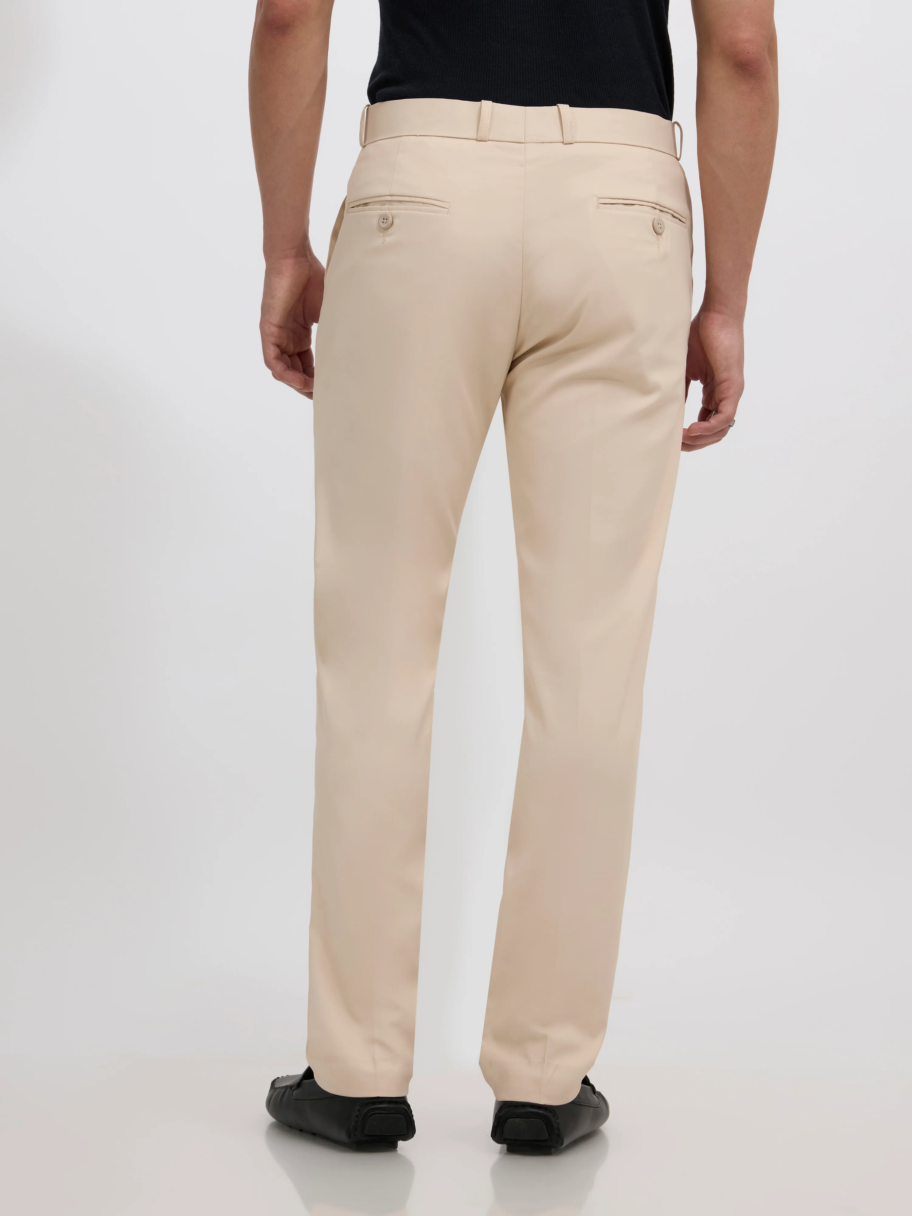 Falcon - Skinny fit Formal Pant - Sand Beige - Image 5