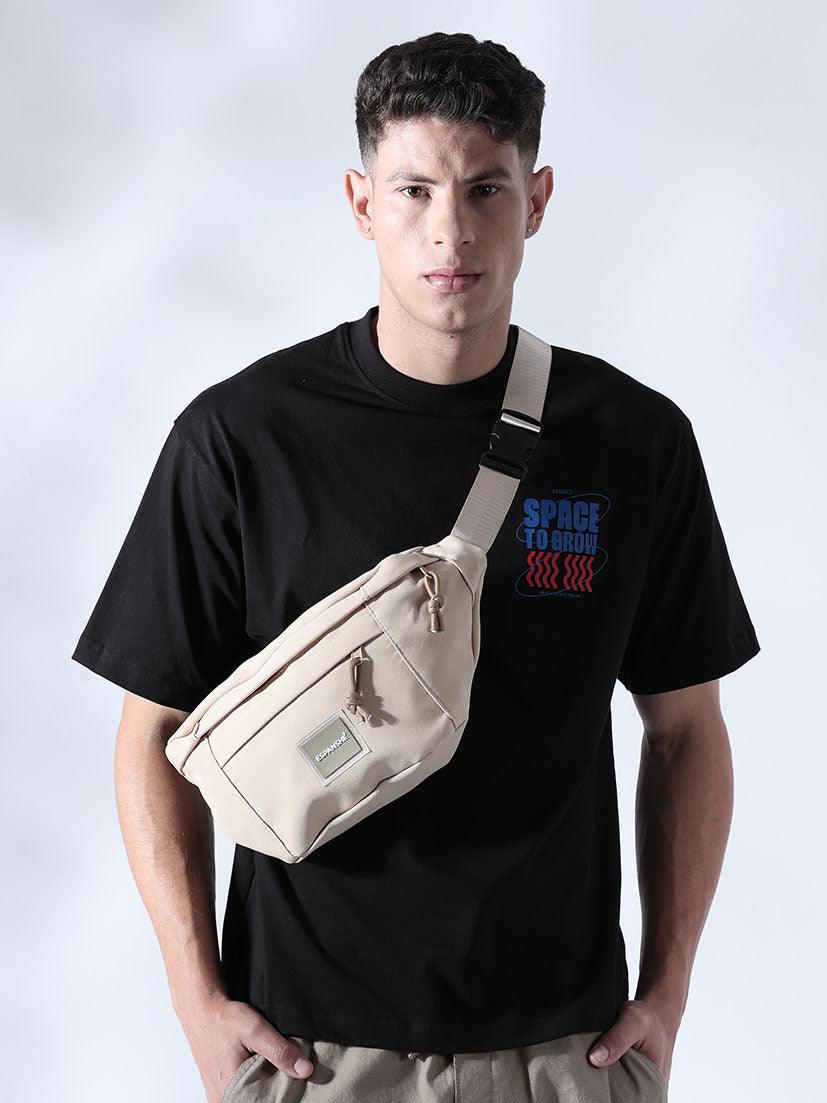 Large Fanny Bag Beige - Image 6
