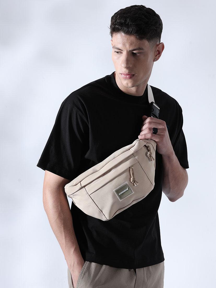 Large Fanny Bag Beige - Image 7