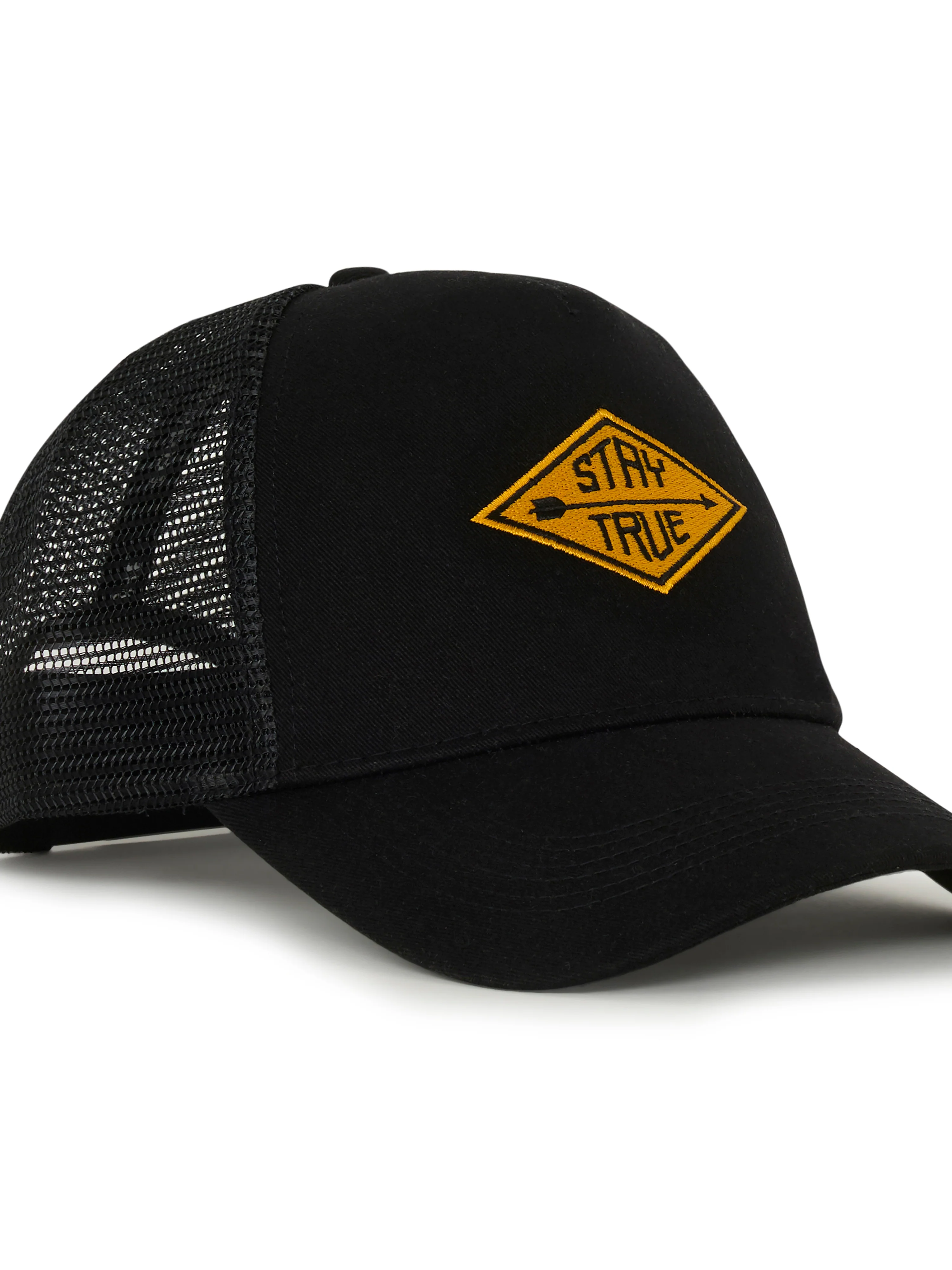 Galenos - Stay True Printed Baseball Cap - Black - Image 4