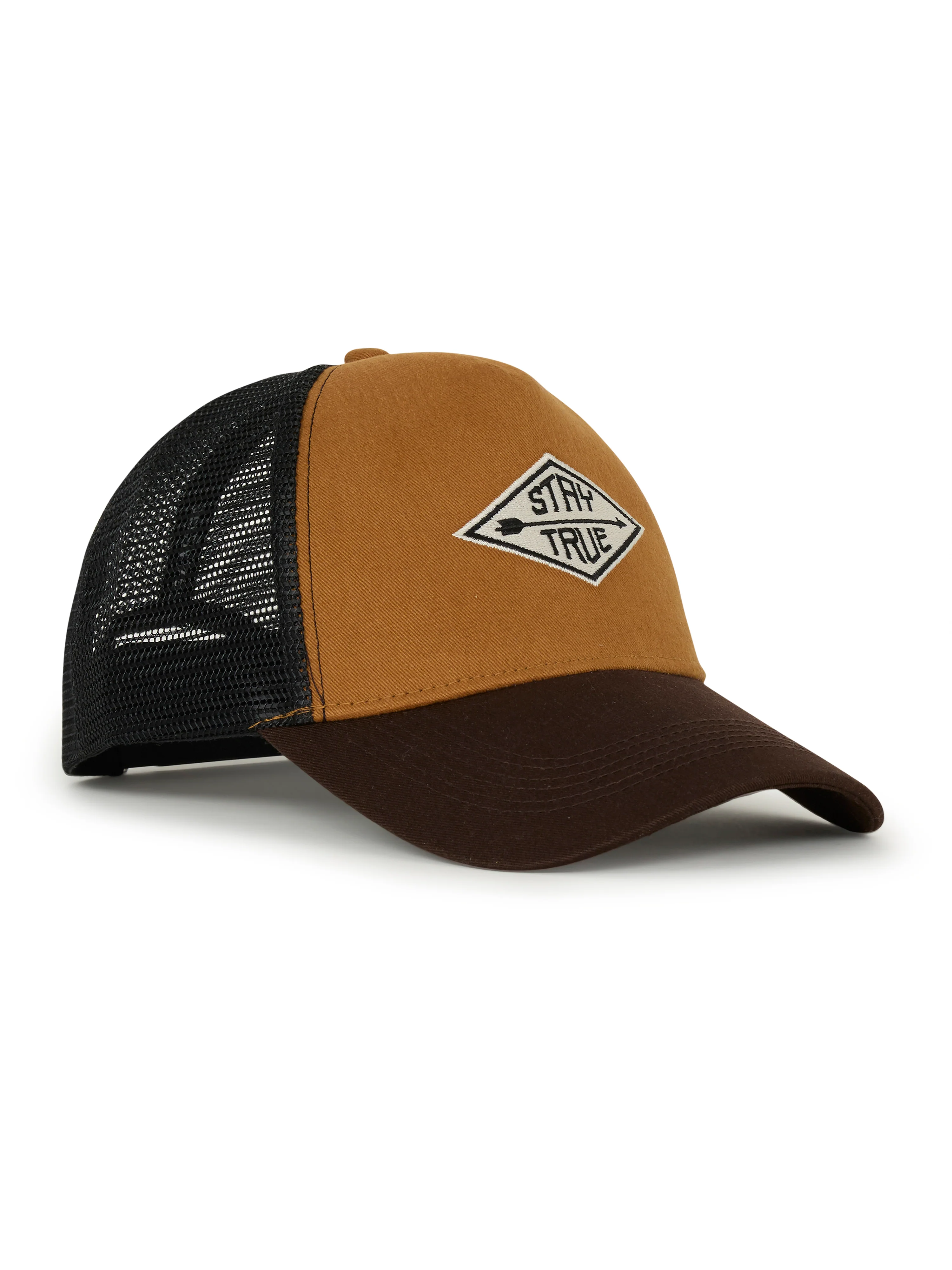 Galenos - Stay True Printed Baseball Cap - Brown
