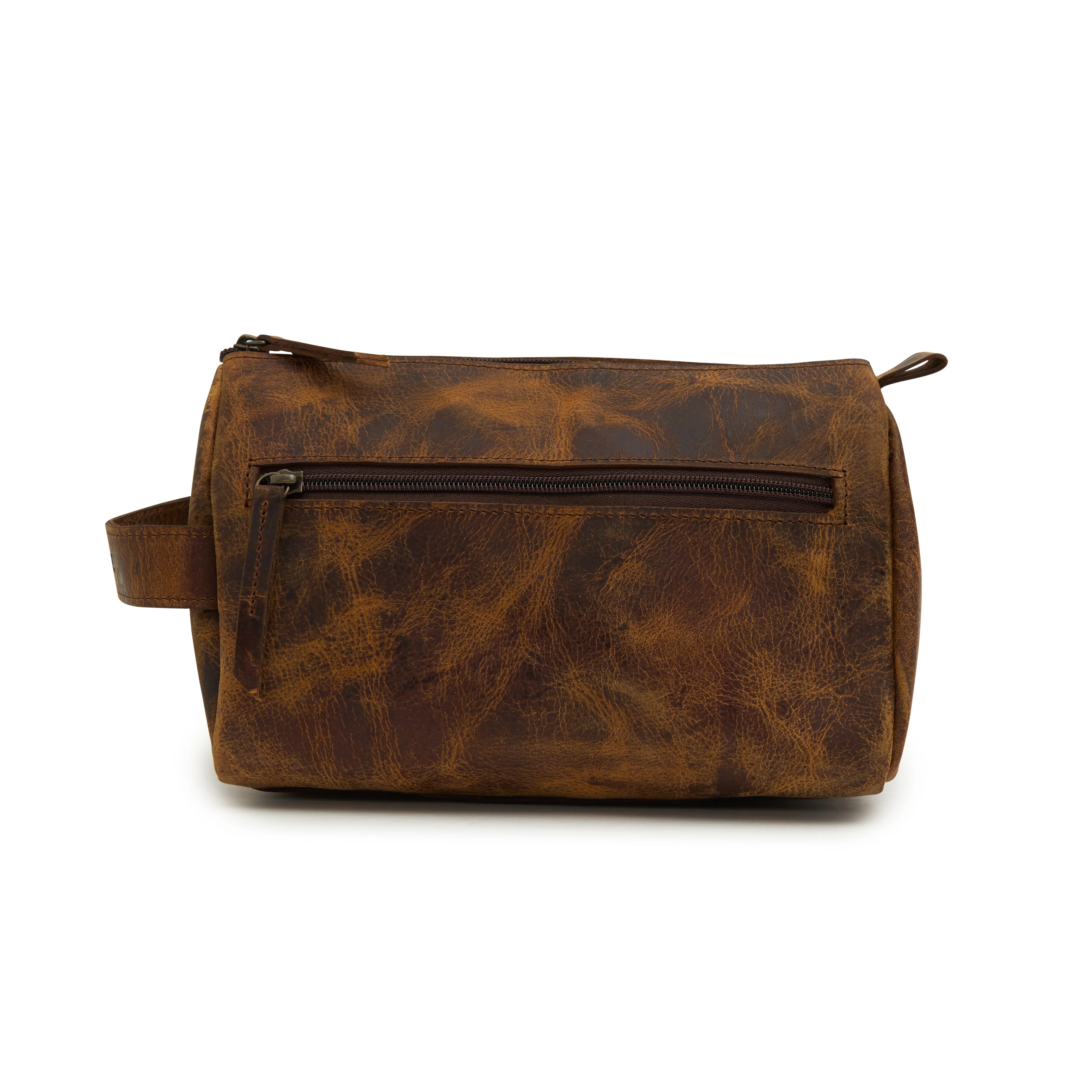 Godfrey - Leather Cosmetic Bag - Brown - Image 3