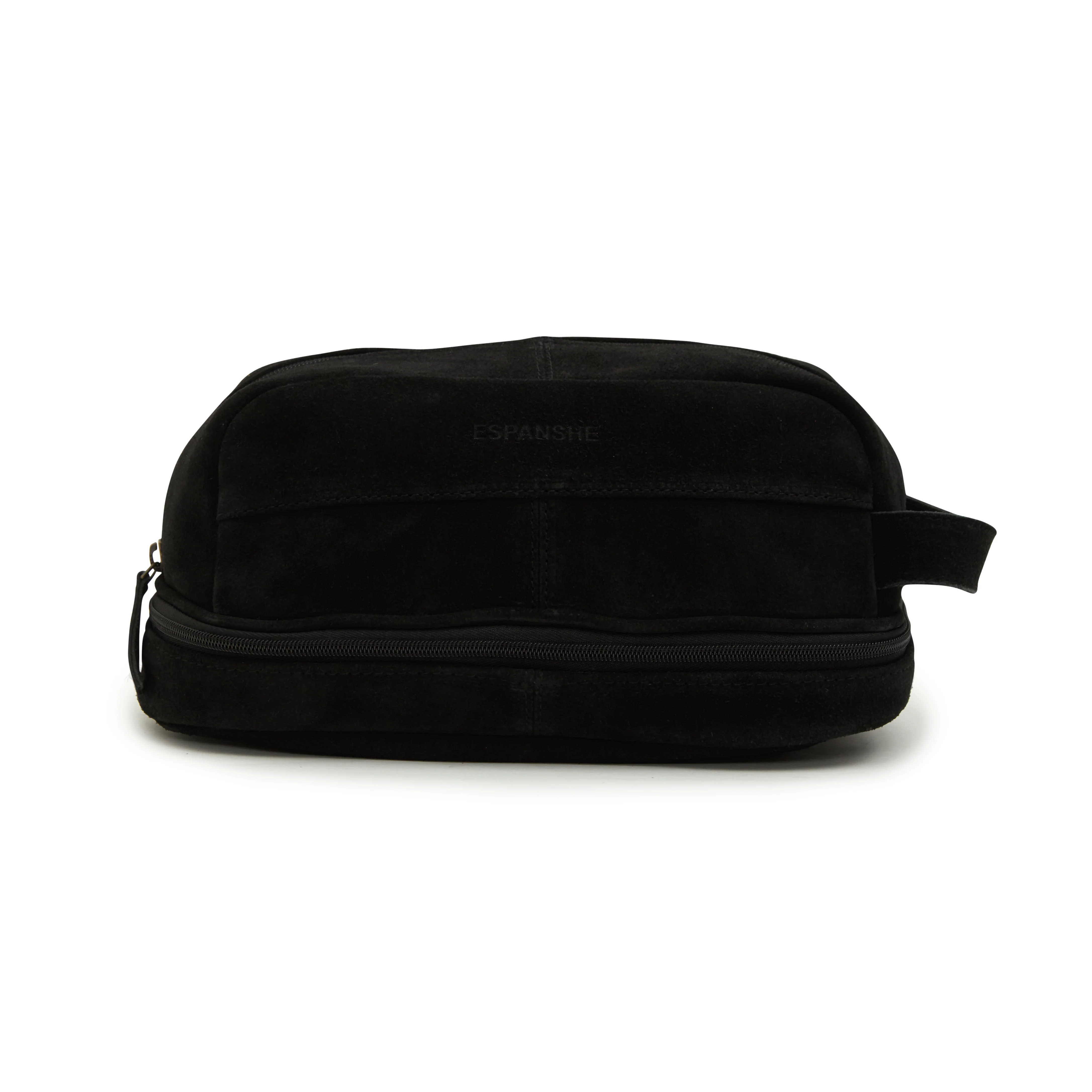 Godfrey - Suede Leather Cosmetic Bag - Black - Image 2
