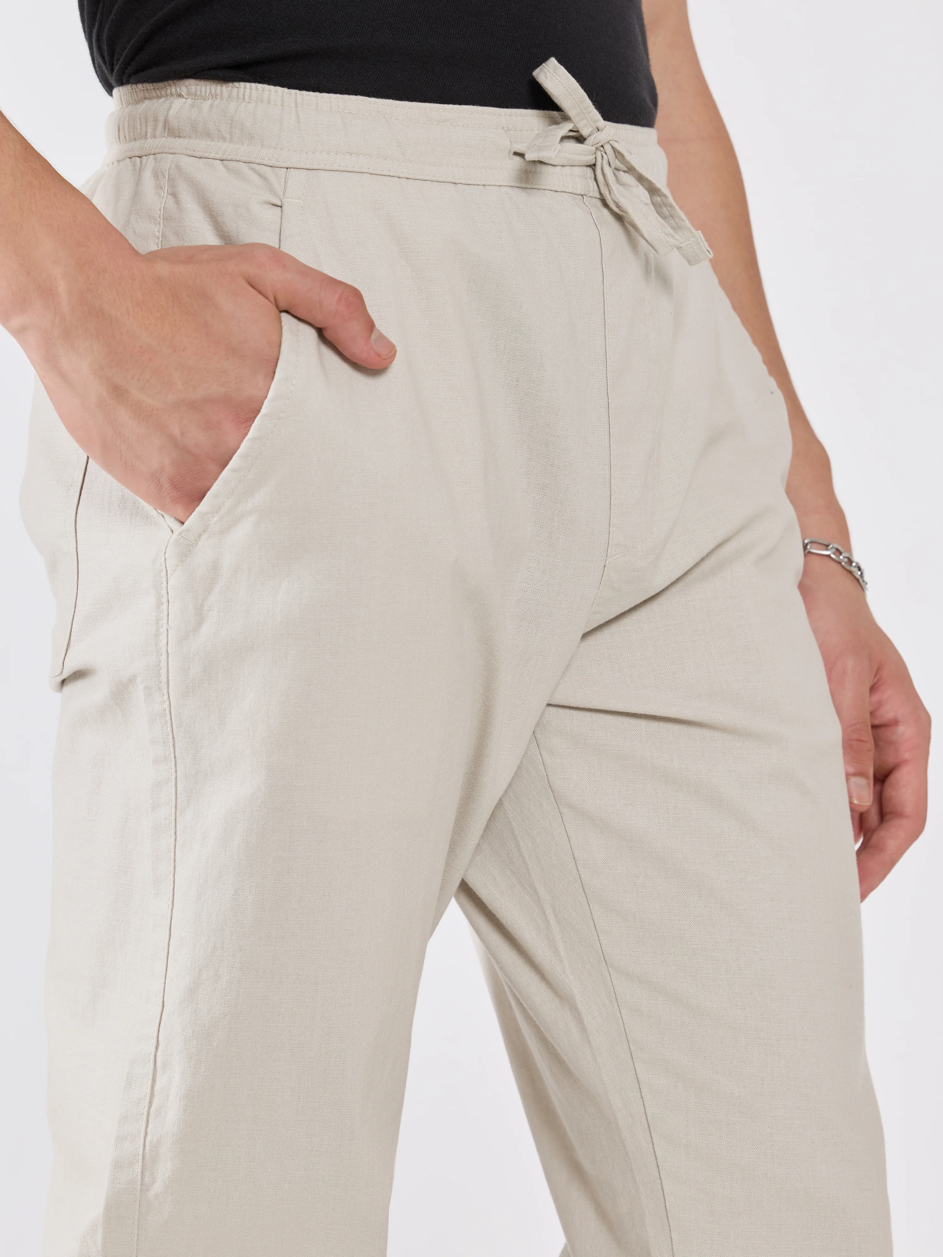 Grantham - Relaxed Fit Joggers - Light Grey - Image 4