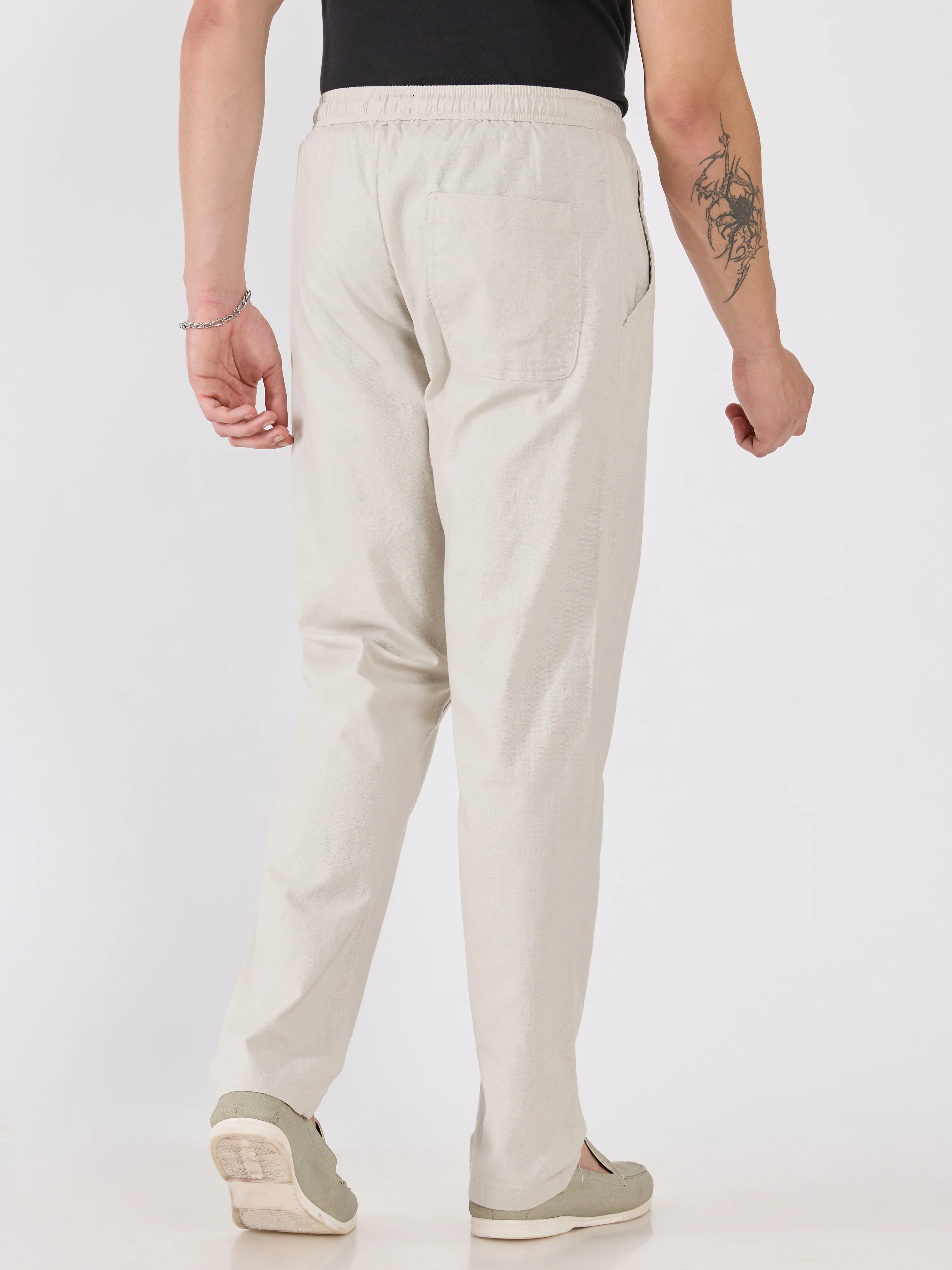 Grantham - Relaxed Fit Joggers - Light Grey - Image 5