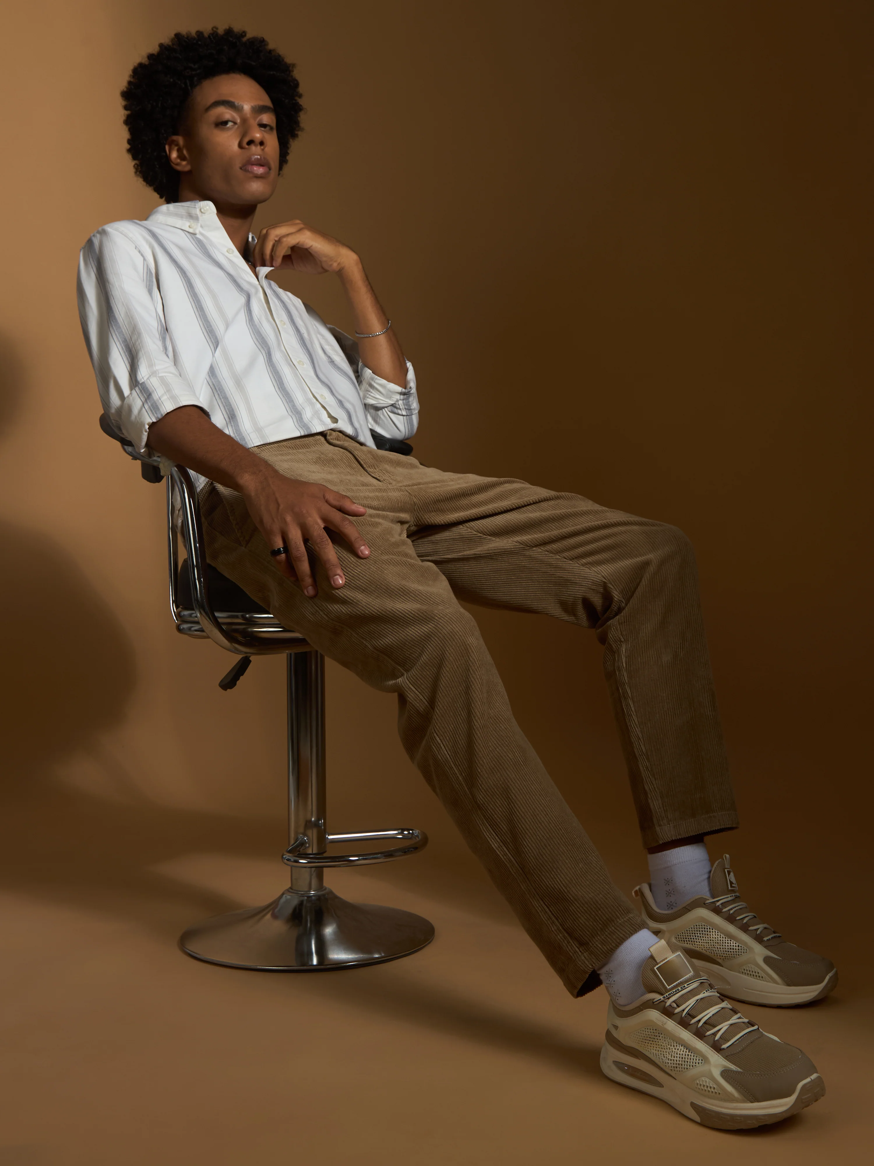 Holden - Corduroy Crop Trouser - Peanut Brown - Image 2