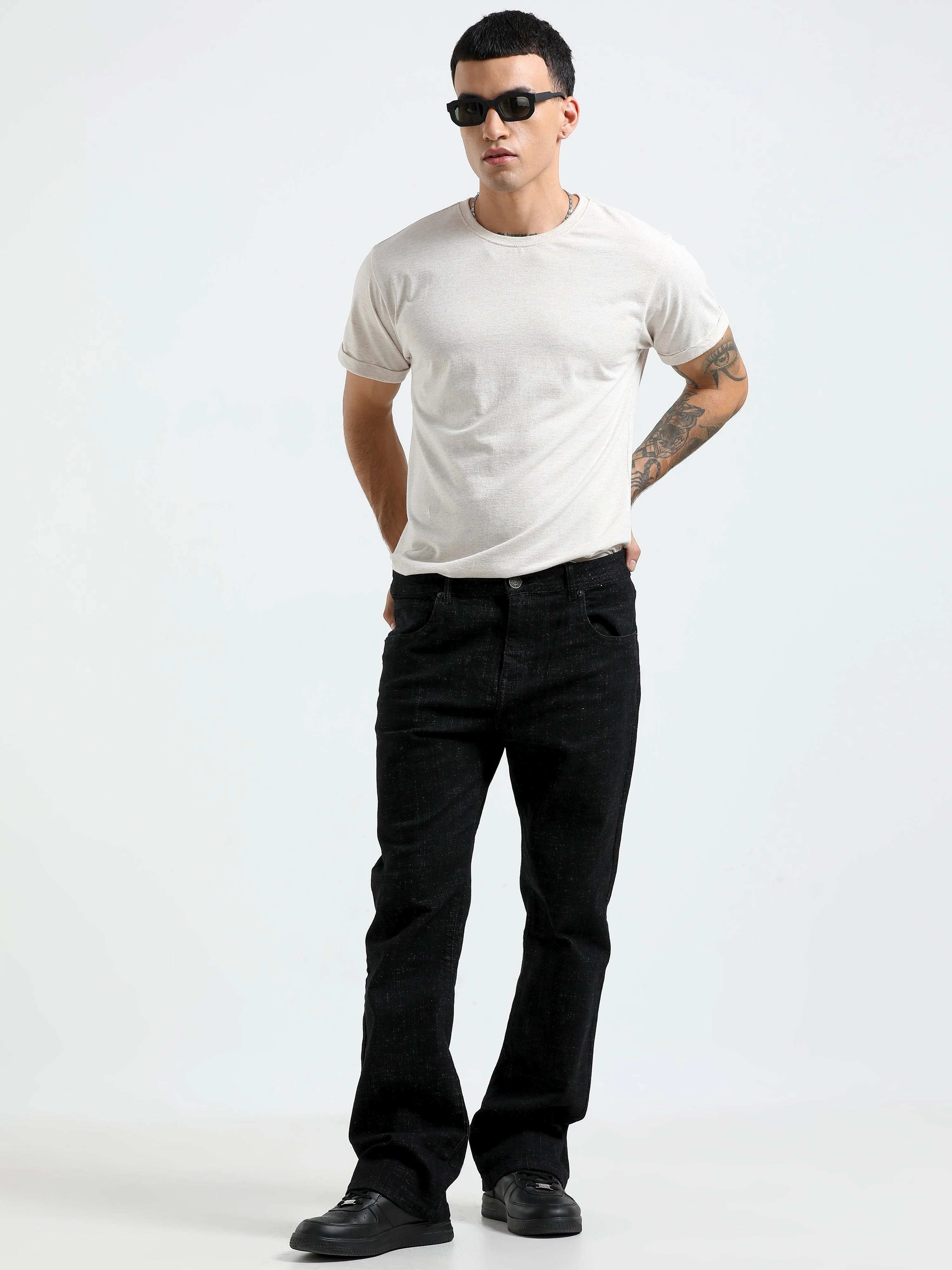 Jammy Boot Cut Jeans - Black Shade - Image 6