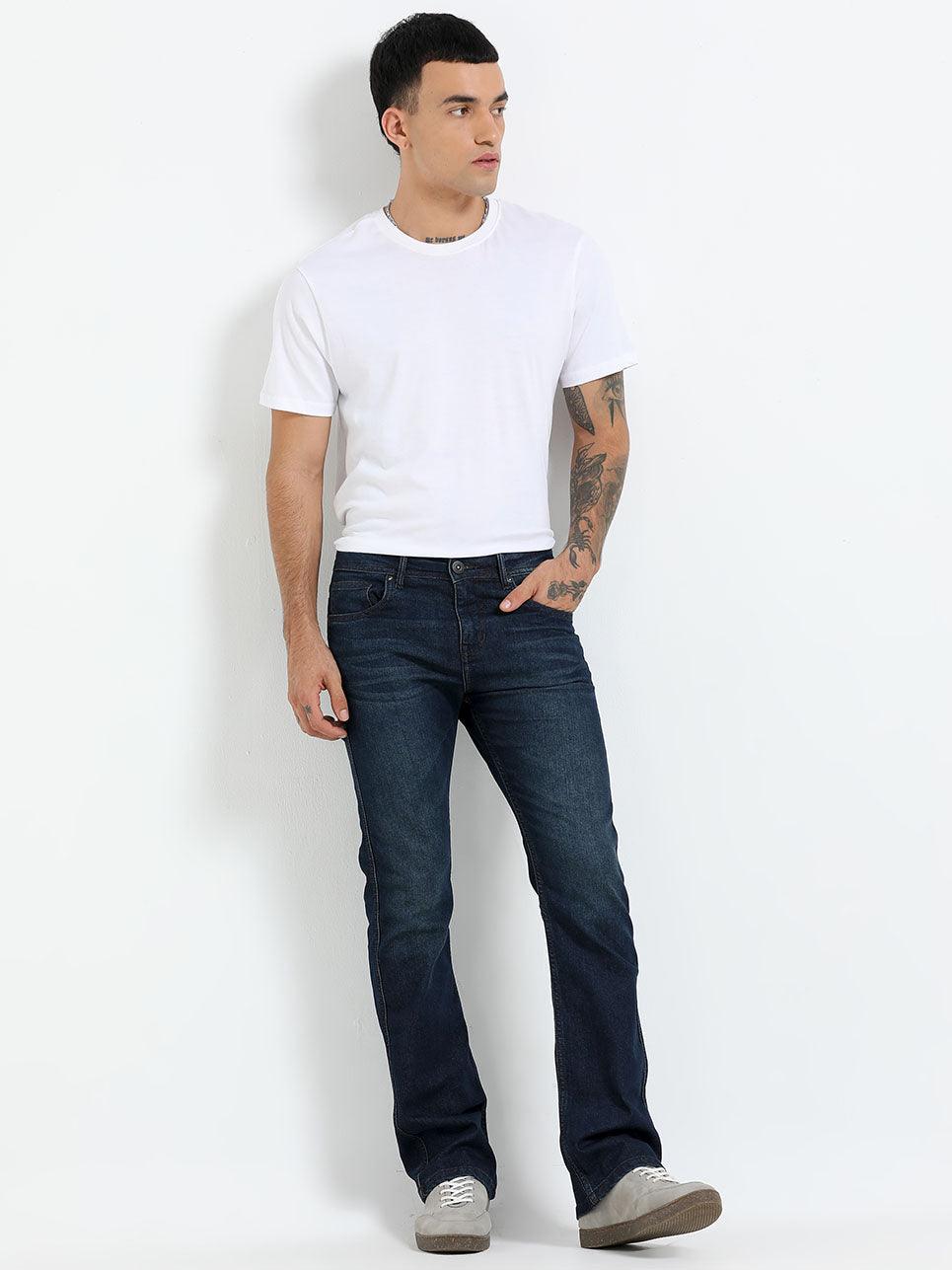 Jammy Boot Cut Jeans - Dark Blue - Image 7