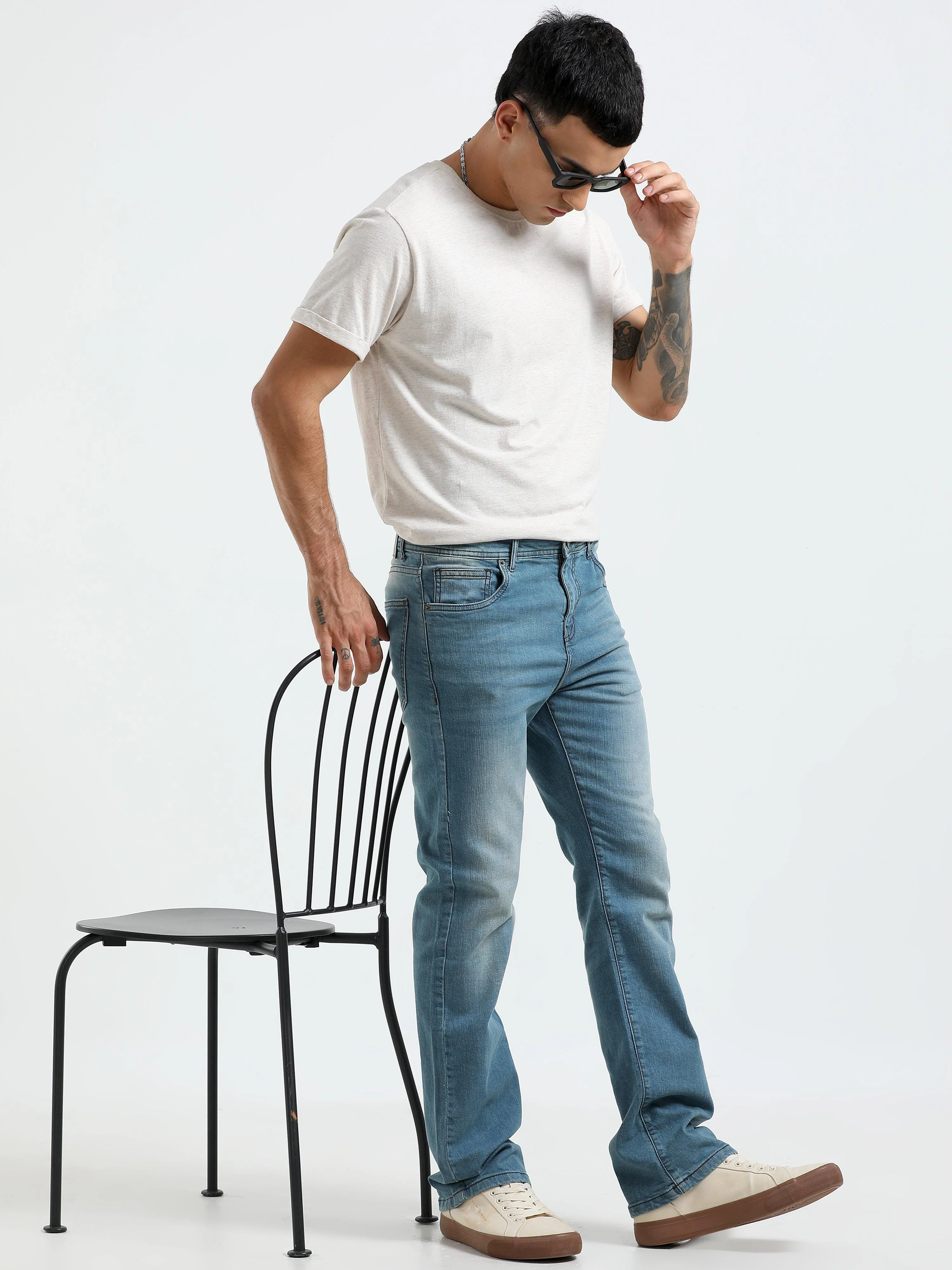 Jammy Boot Cut Jeans - Light Blue - Image 7