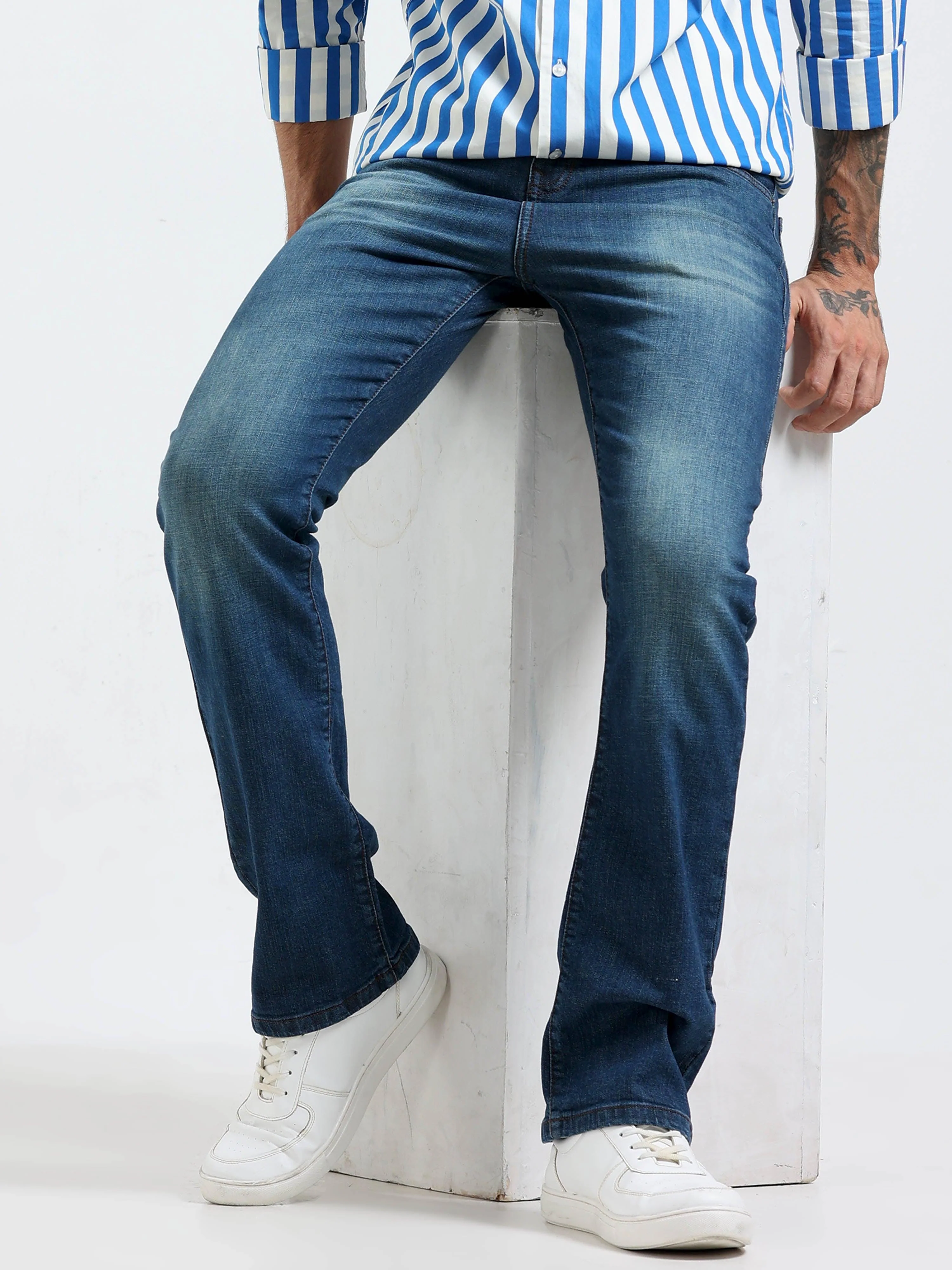 Jammy Boot Cut Jeans - Blue - Image 6