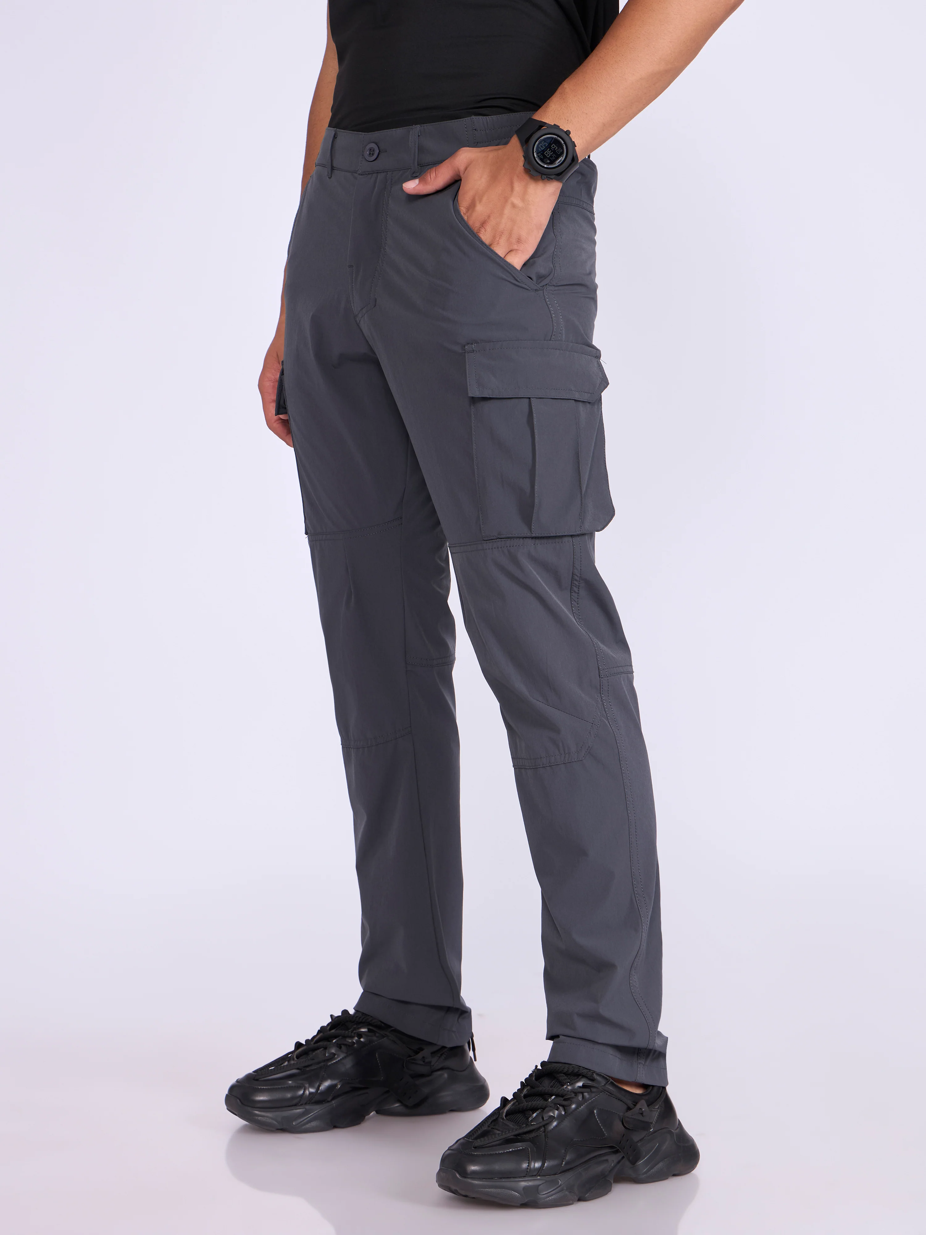 Jara - Cargo Pant - Dark Grey