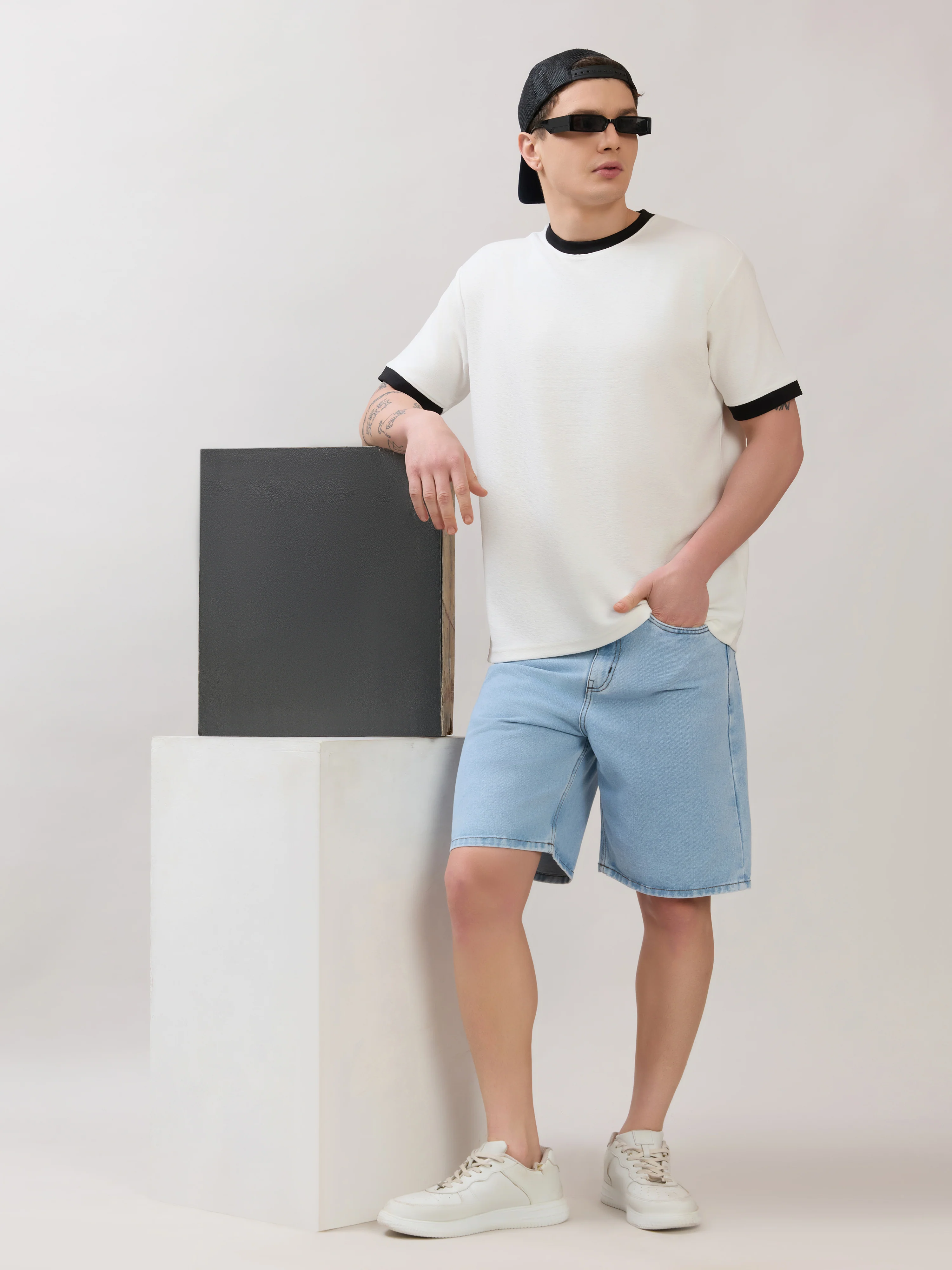 Karoon - Slim Fit Round-Neck T-Shirt - White - Image 2