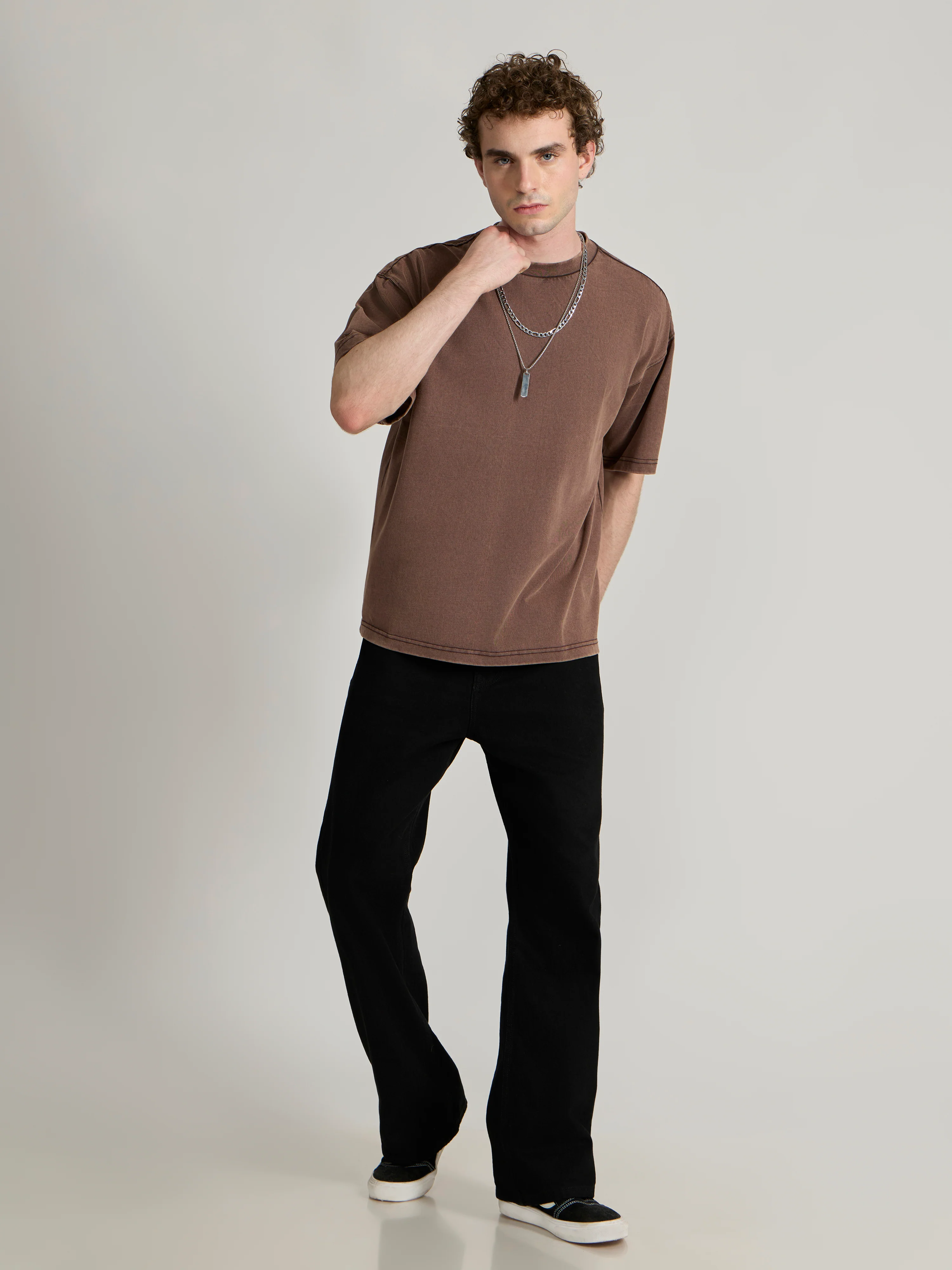 Kellington - Baggy T-Shirt - Brown - Image 2