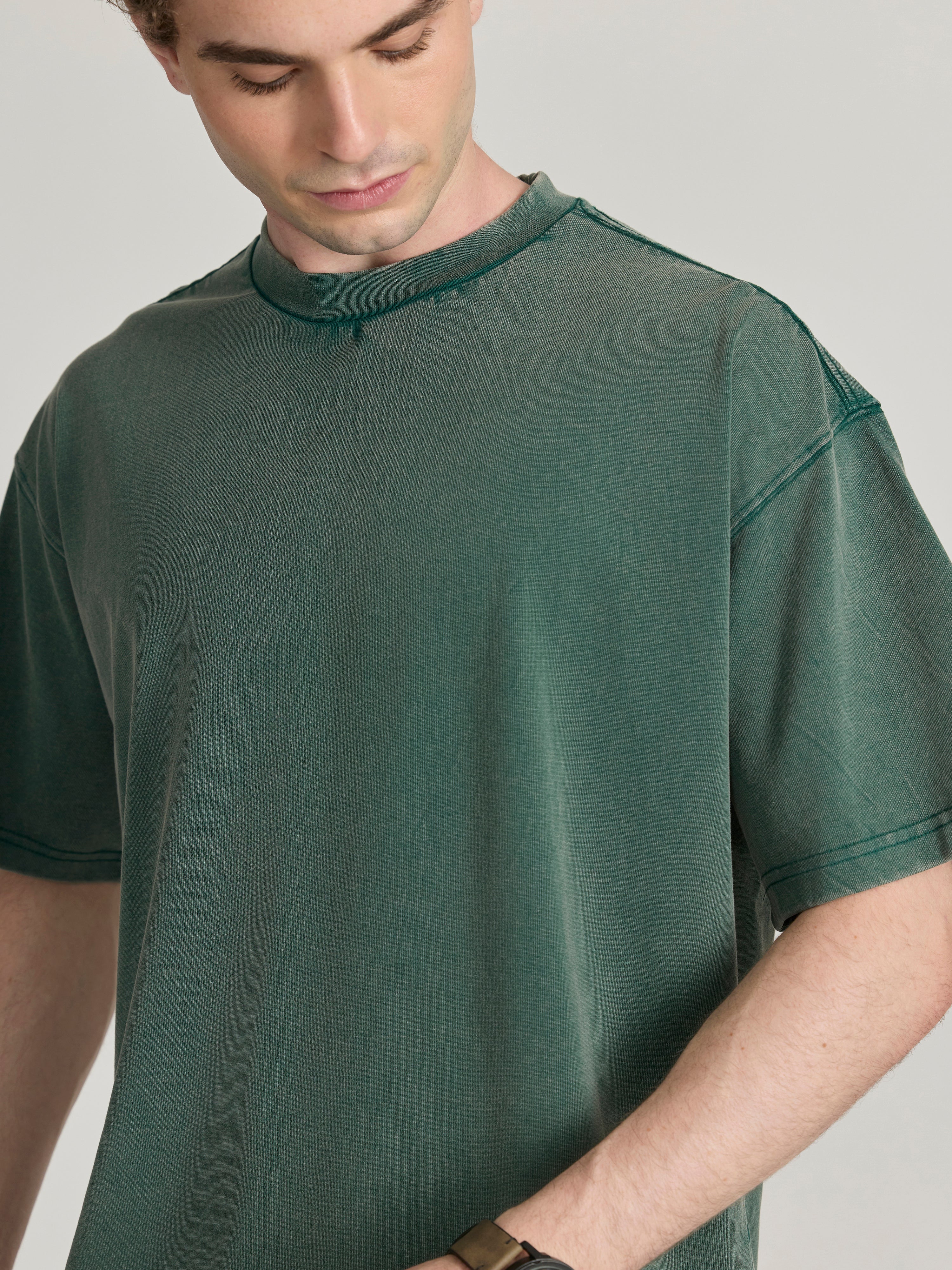 Kellington - Baggy T-Shirt - Faded Green - Image 3