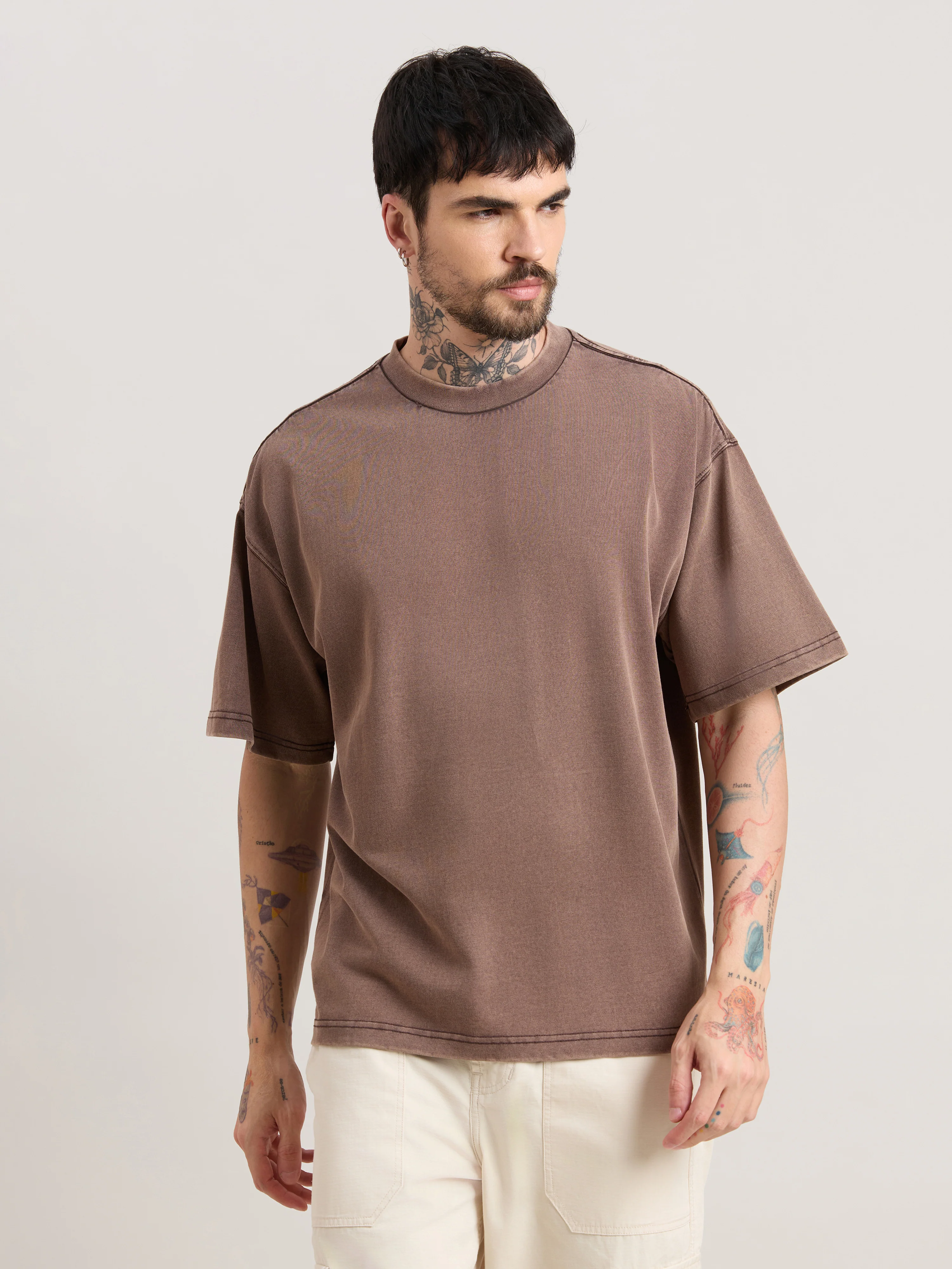 Kellington - Fade Brown Baggy T-Shirt