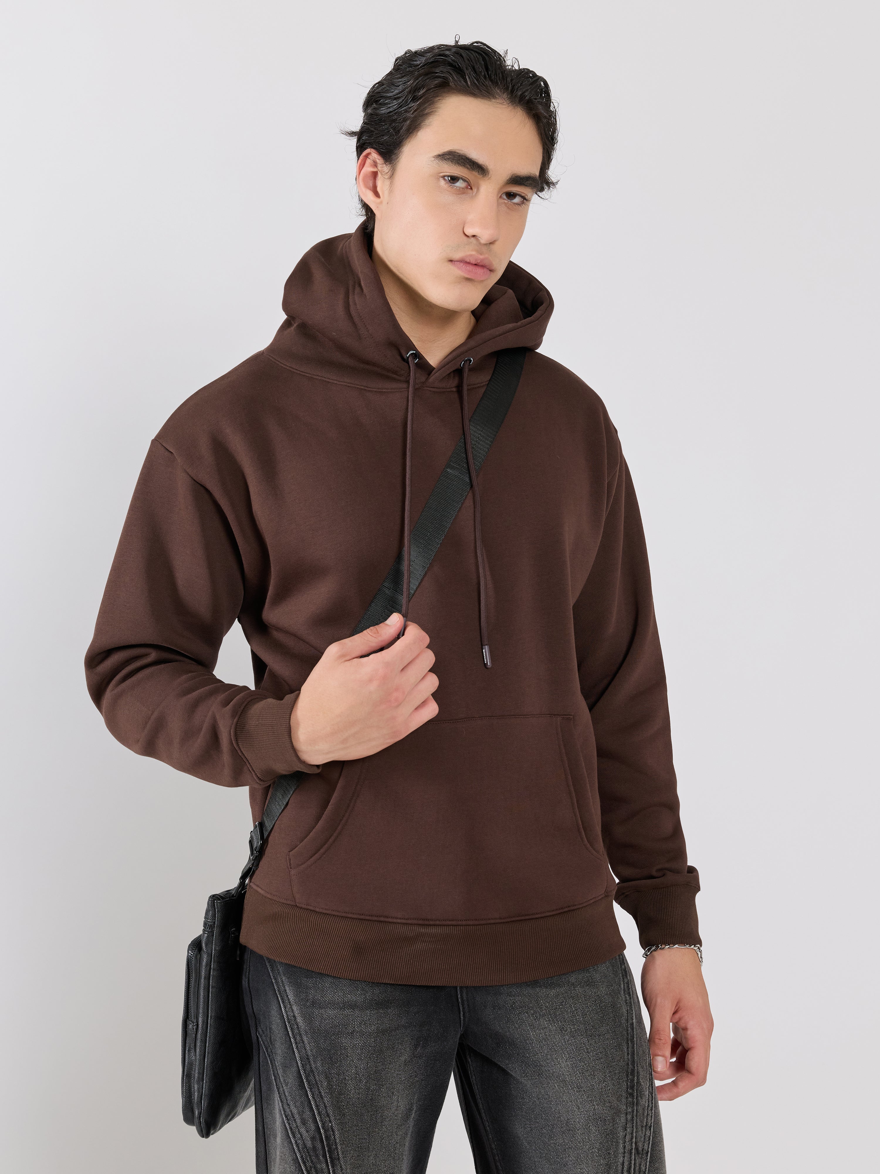 Leandris - Pullover Hoodie - Coffee - Image 4