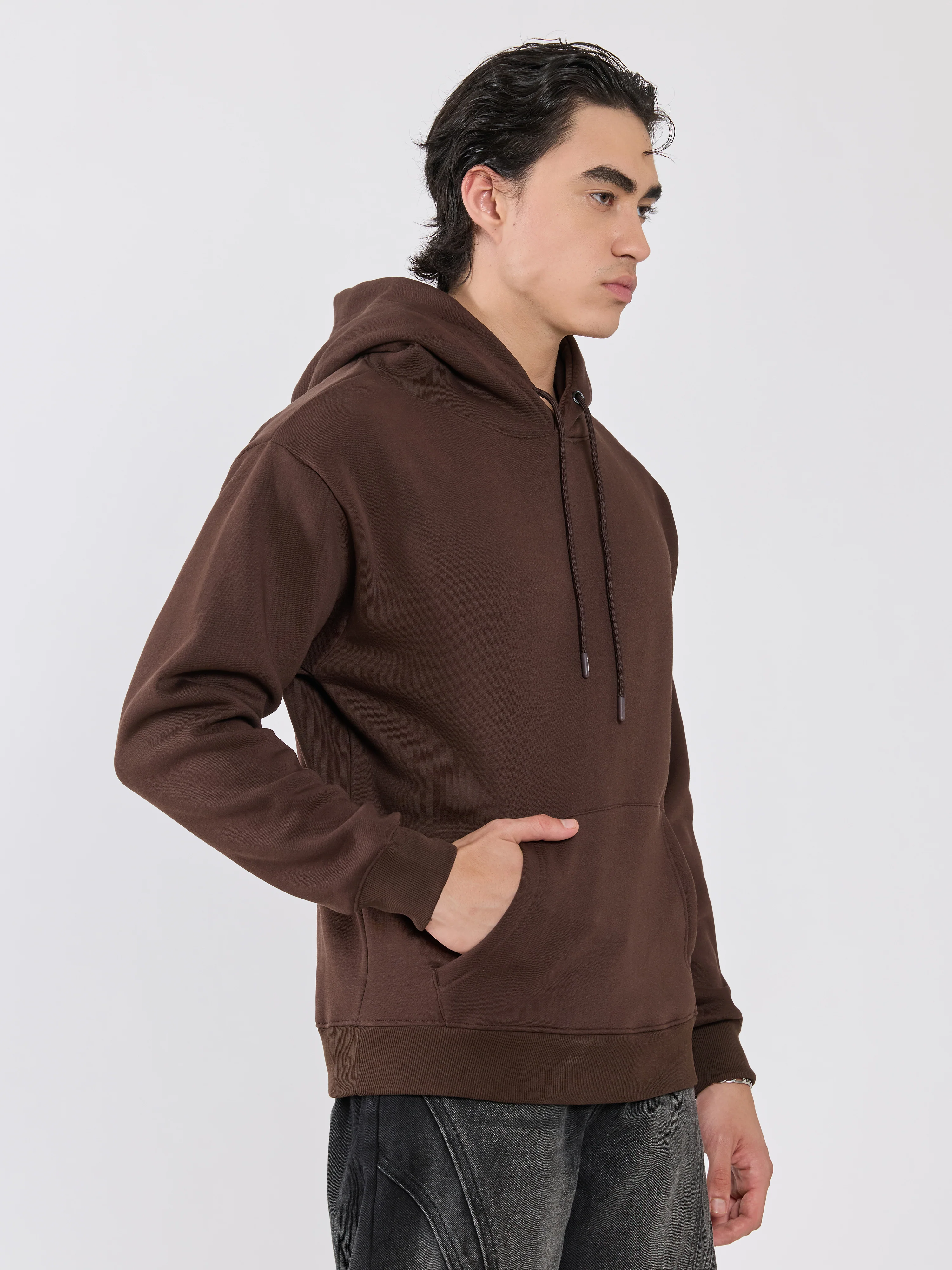 Leandris - Pullover Hoodie - Coffee - Image 6