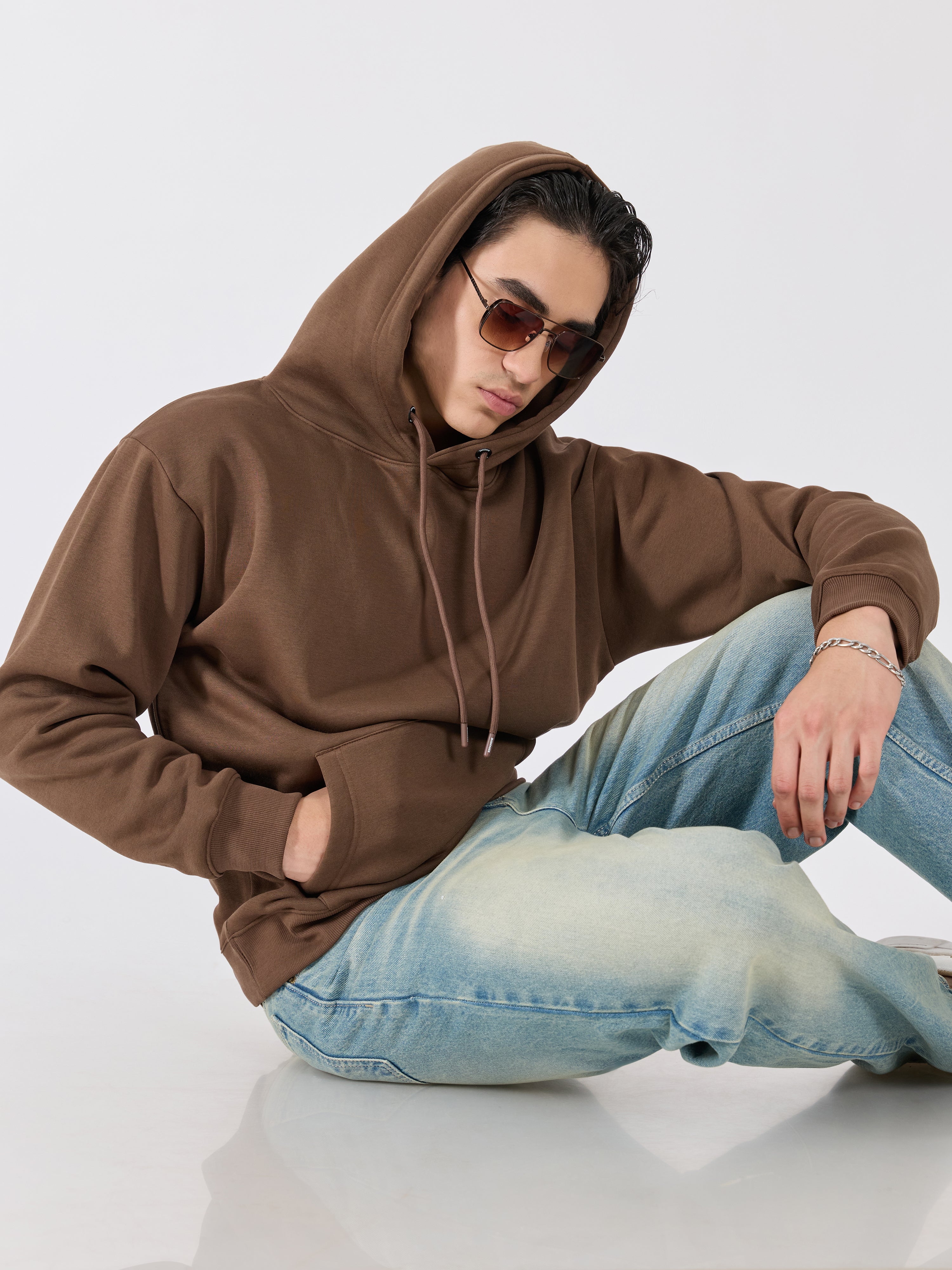 Leandris - Pullover Hoodie - Mid Brown - Image 2