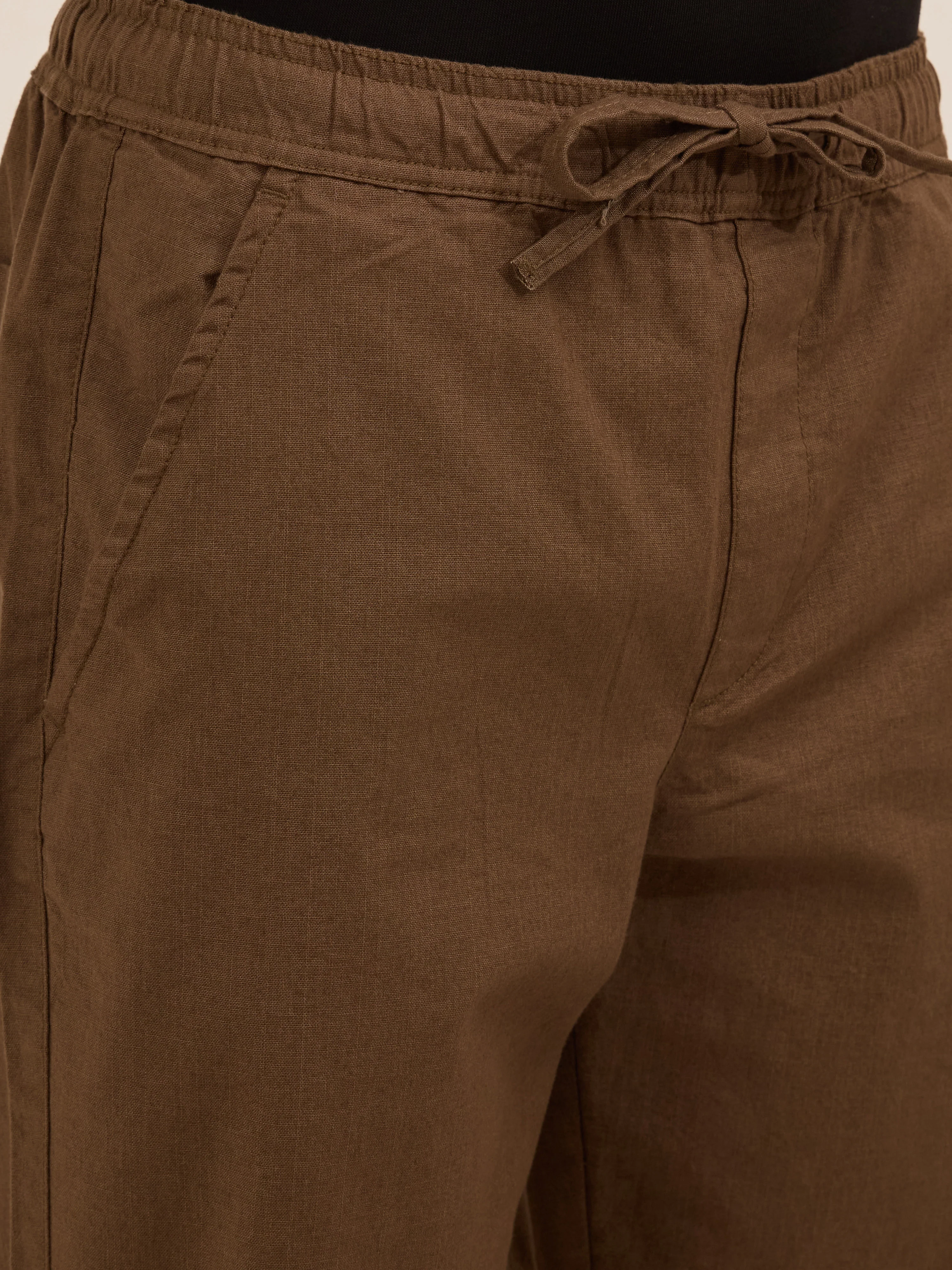 Luxeloom - Relaxed Fit  Cotton Trouser - Brown - Image 3