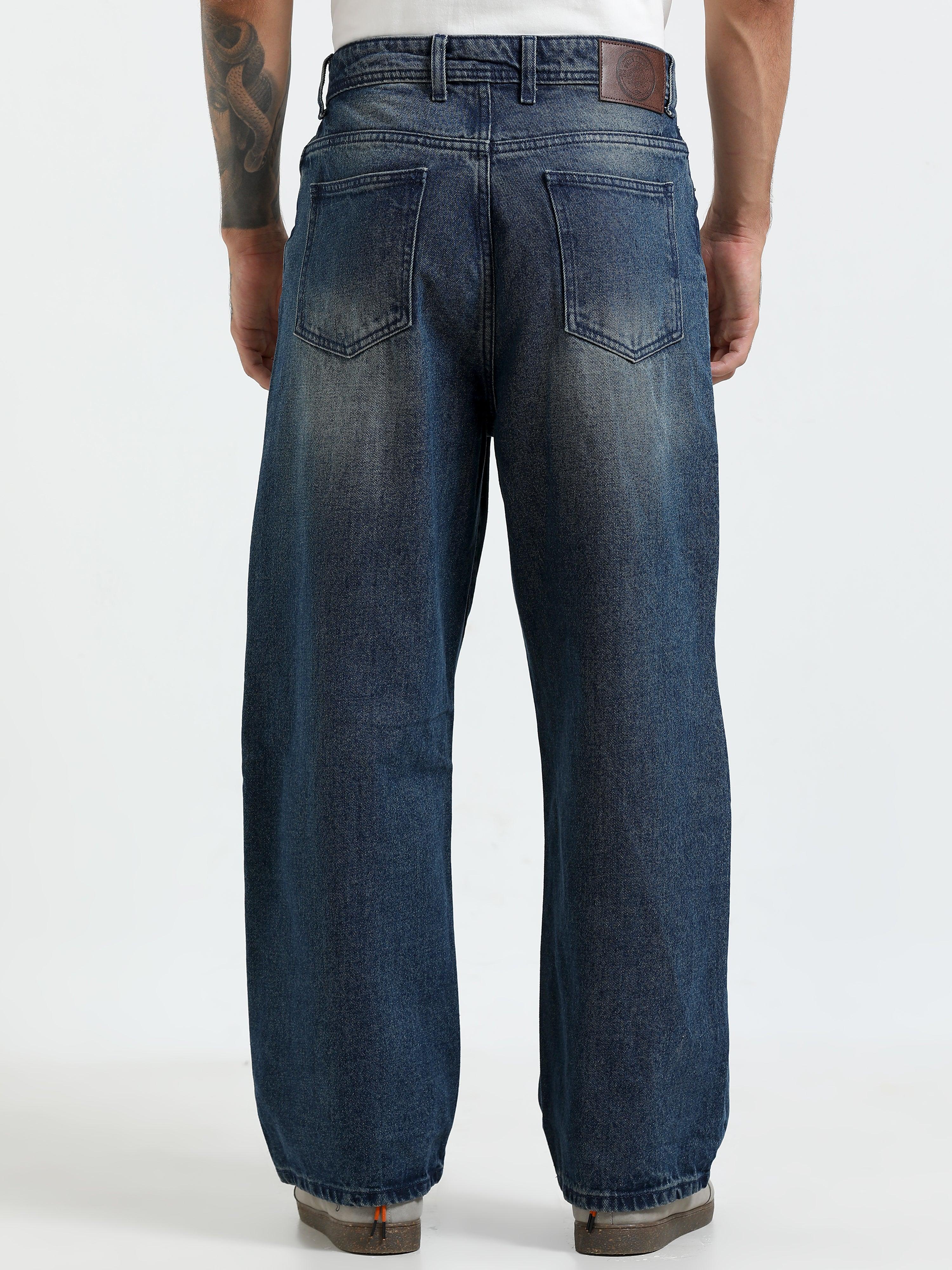 Mara Loose Jeans - Blue Patch - Image 4