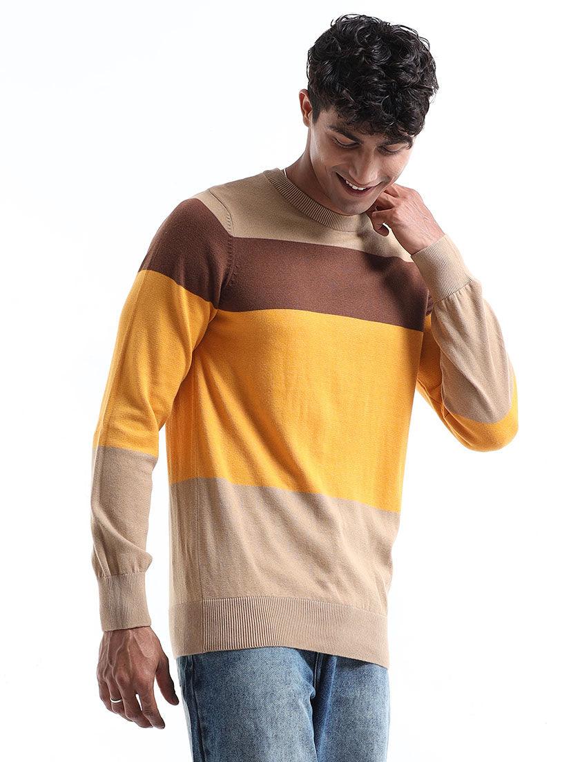 Men's Multicolor Striped Sweater - Image 5