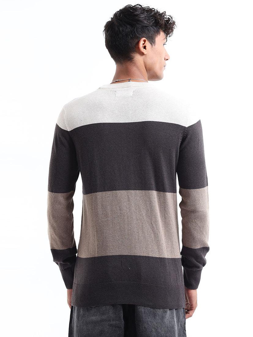 Men's Multicolor Striped Sweater - Image 5
